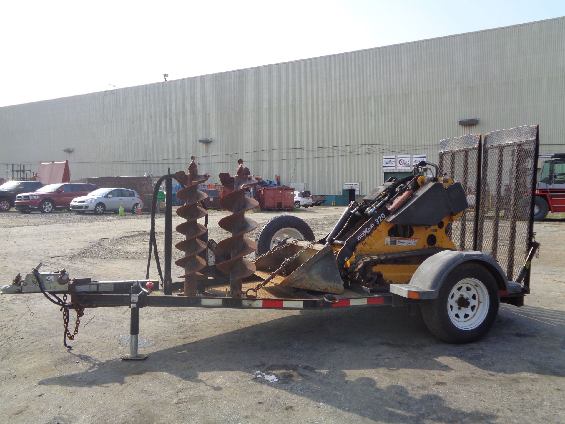 Boxer 320 Walk Behind Skid Steer with Trailer - Image 2 of 14