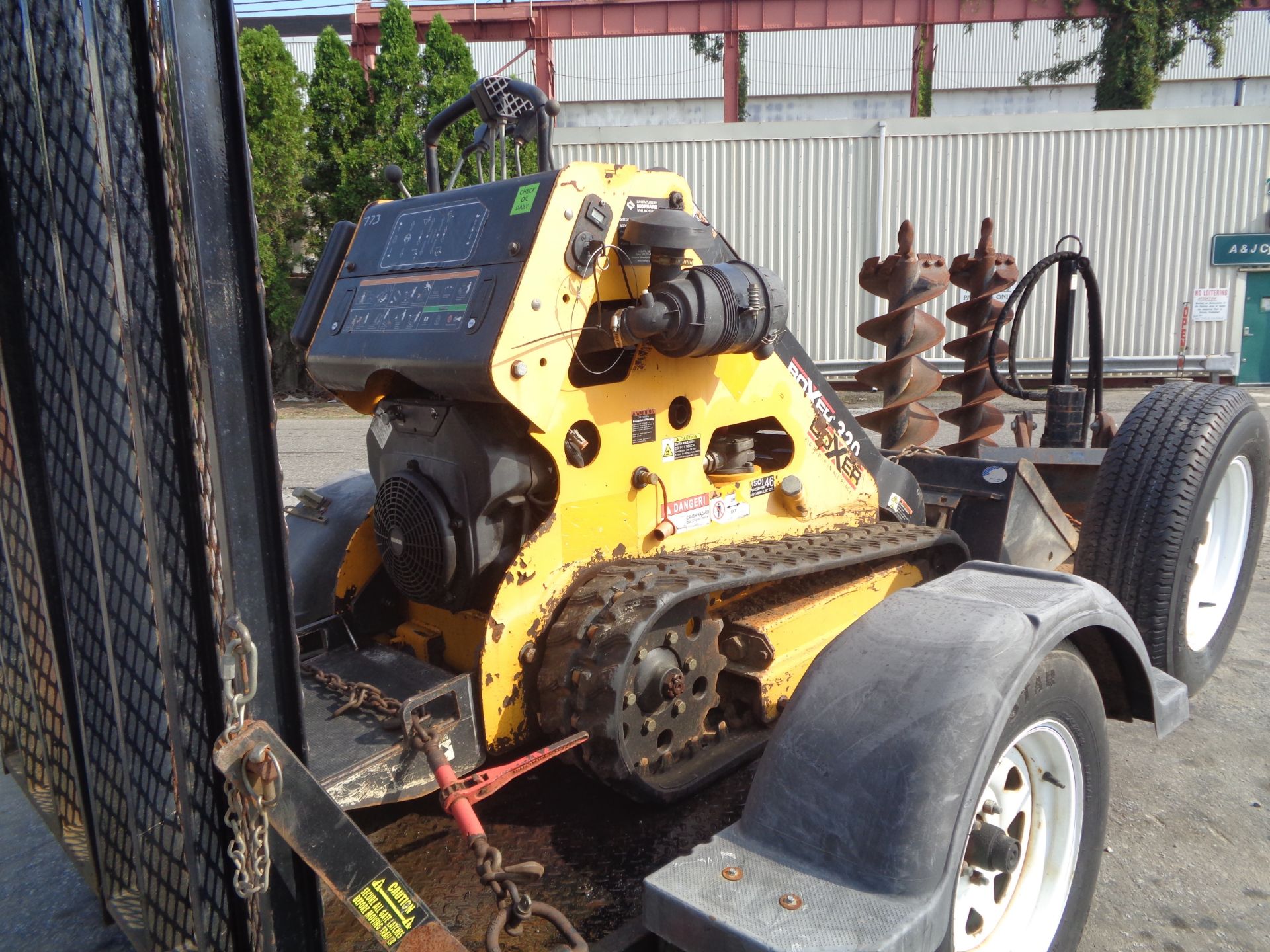 Boxer 320 Walk Behind Skid Steer with Trailer - Image 7 of 14