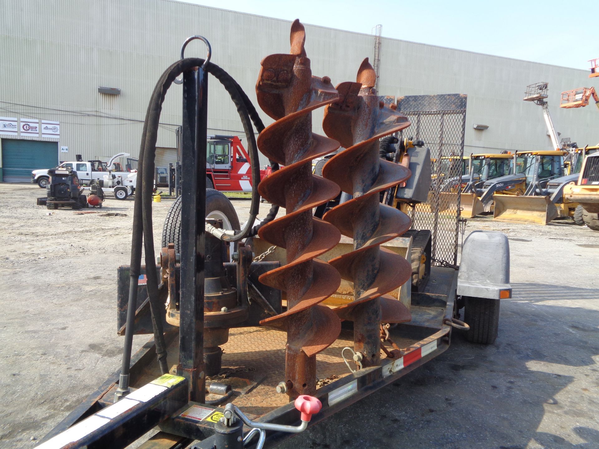 Boxer 320 Walk Behind Skid Steer with Trailer - Image 11 of 14