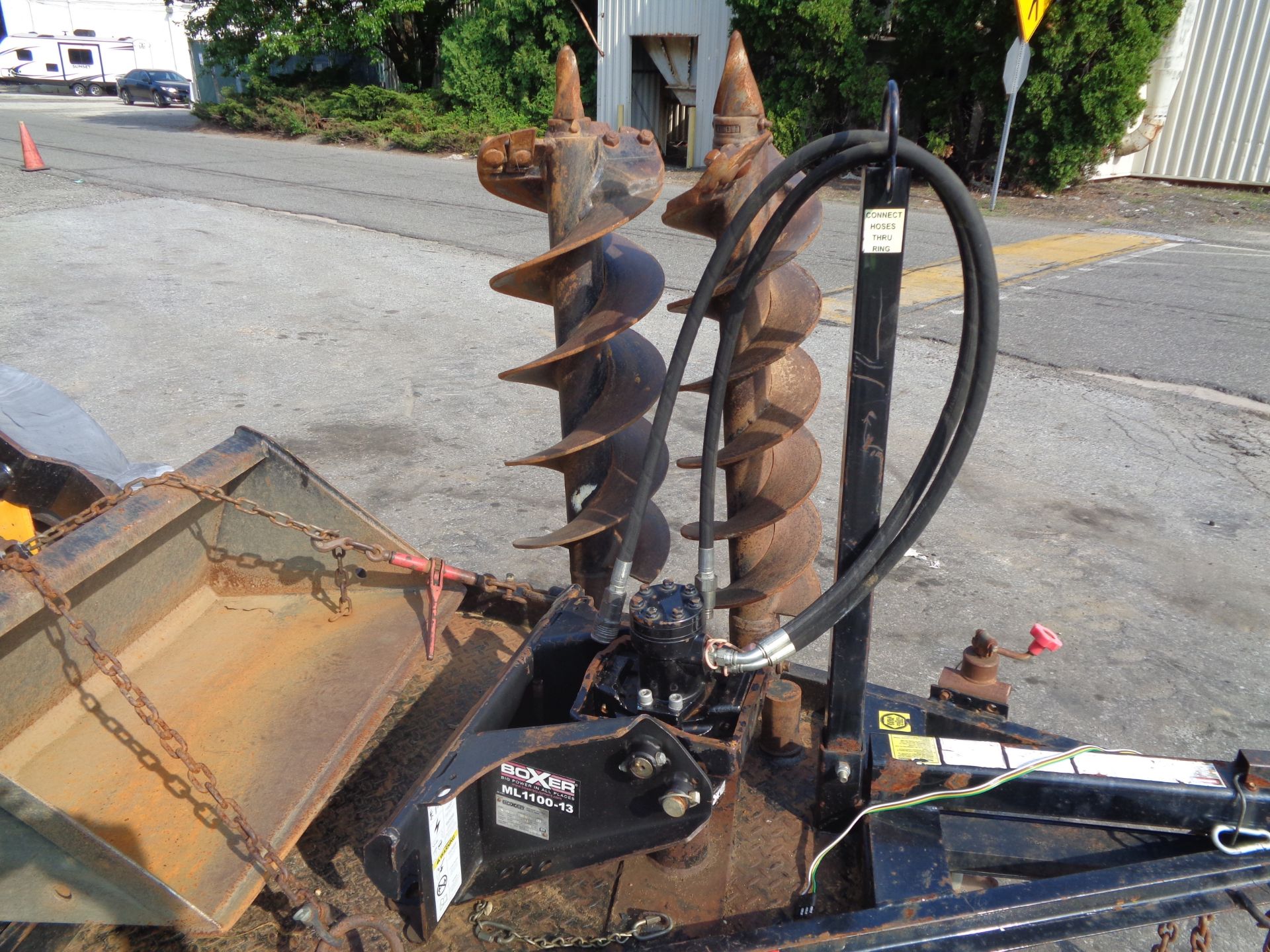 2014 Boxer 320 Walk Behind Skid Steer with Trailer - Image 11 of 12