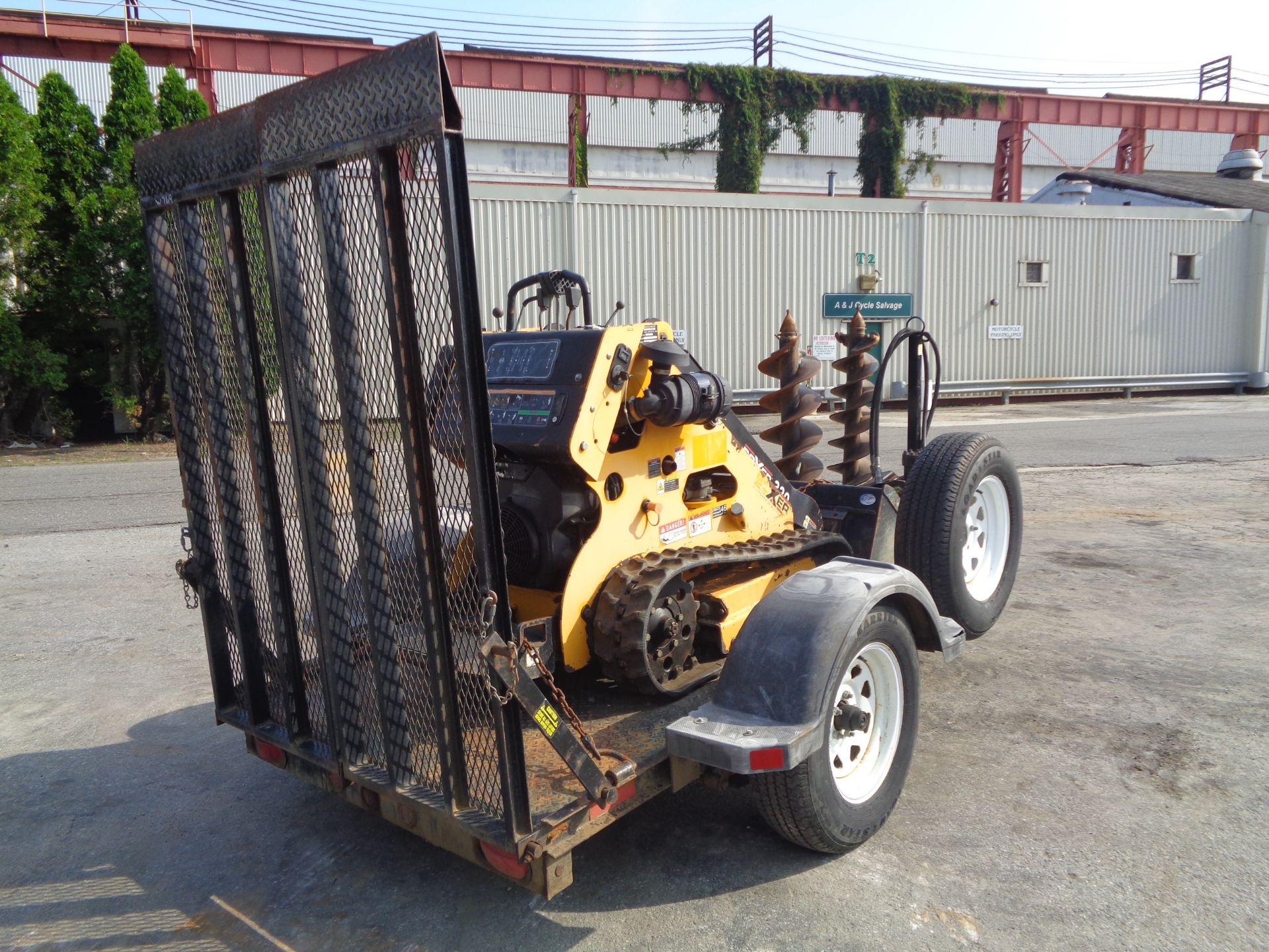 2014 Boxer 320 Walk Behind Skid Steer with Trailer - Image 4 of 12