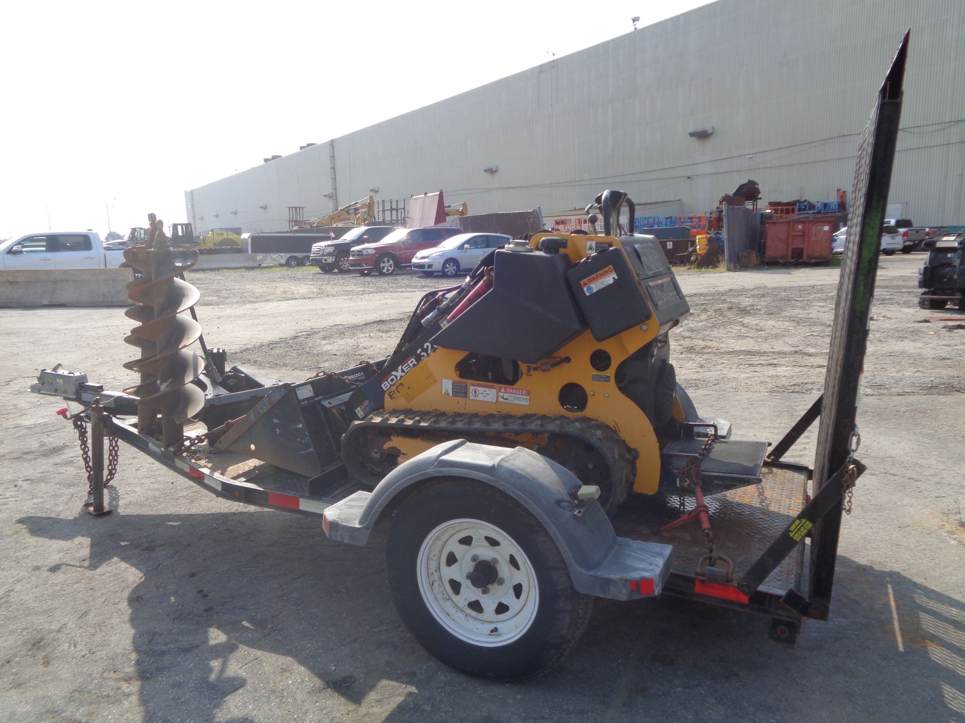 2014 Boxer 320 Walk Behind Skid Steer with Trailer - Image 2 of 12