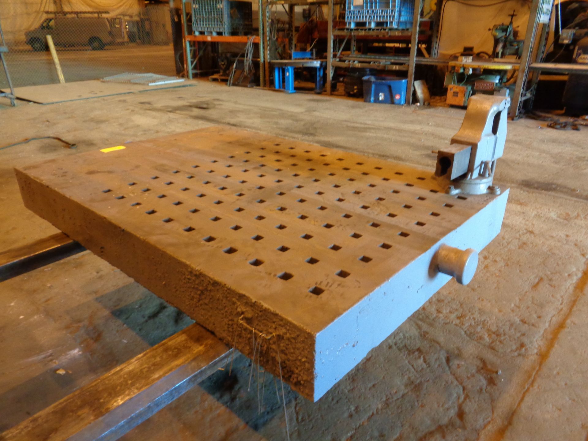 72” x 49” Acorn Table with Vice (#60) - Image 7 of 12