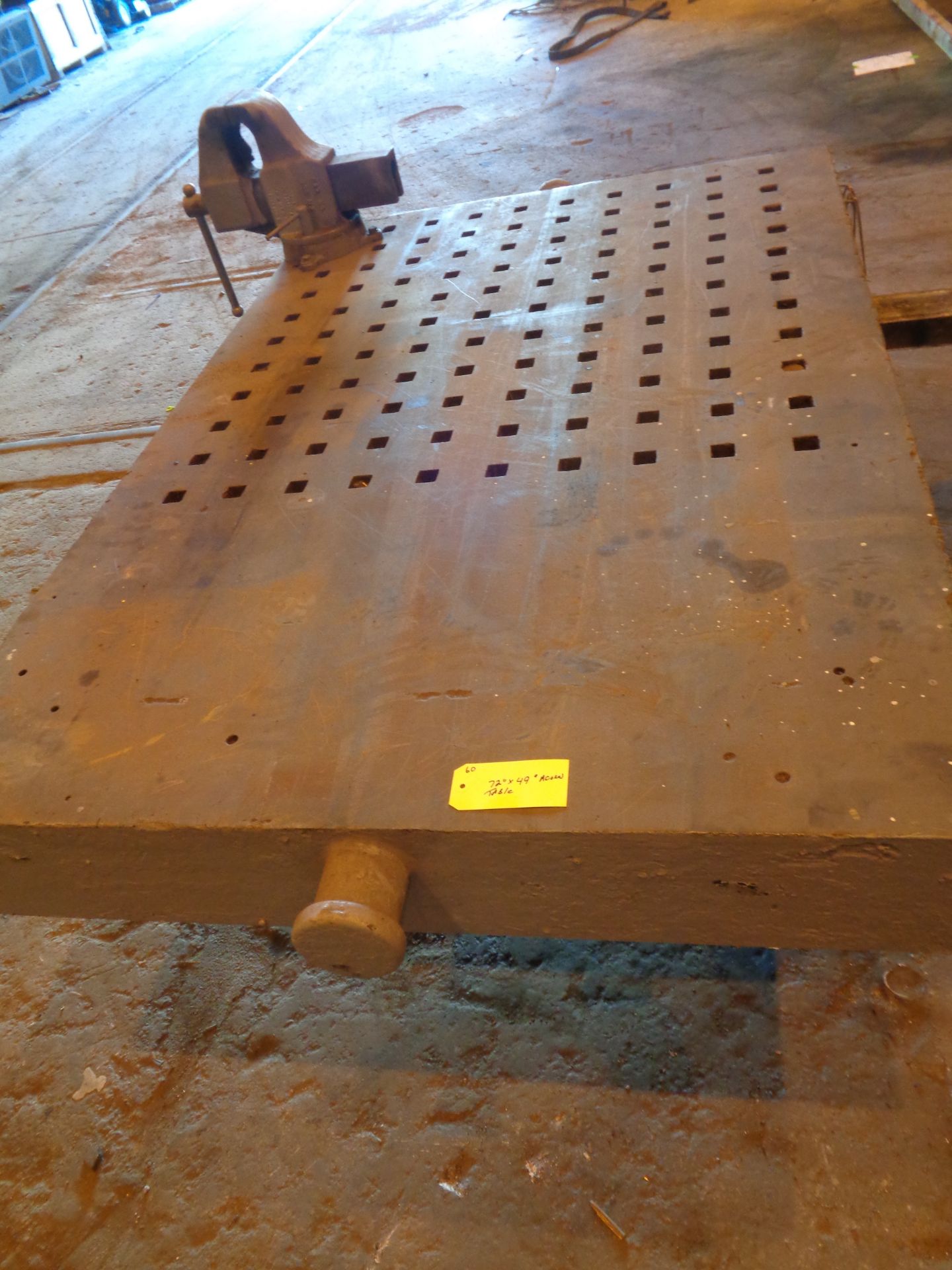 72” x 49” Acorn Table with Vice (#60) - Image 11 of 12