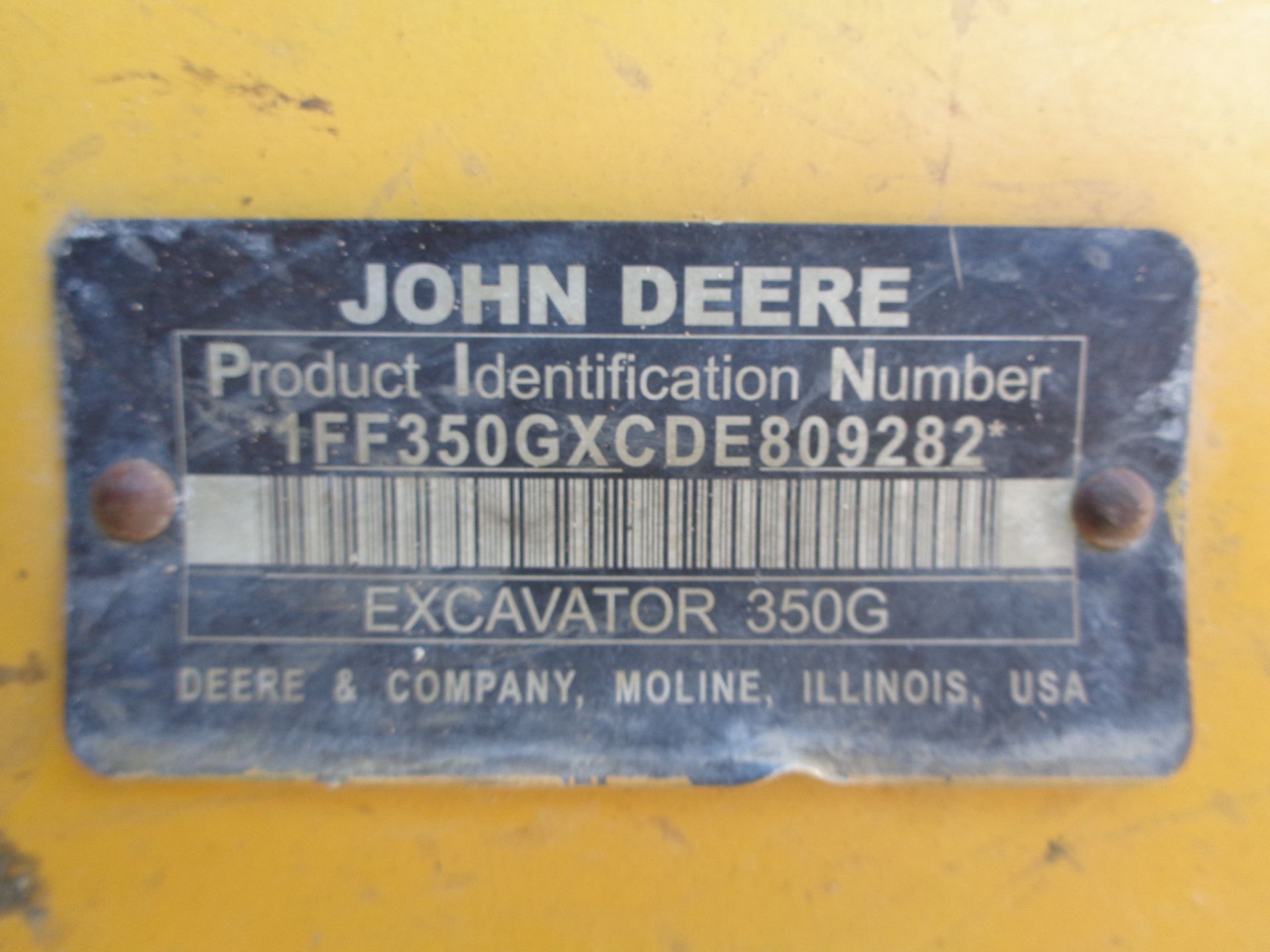 2014 John Deere 350G Hydraulic Crawler Excavator - Image 18 of 18