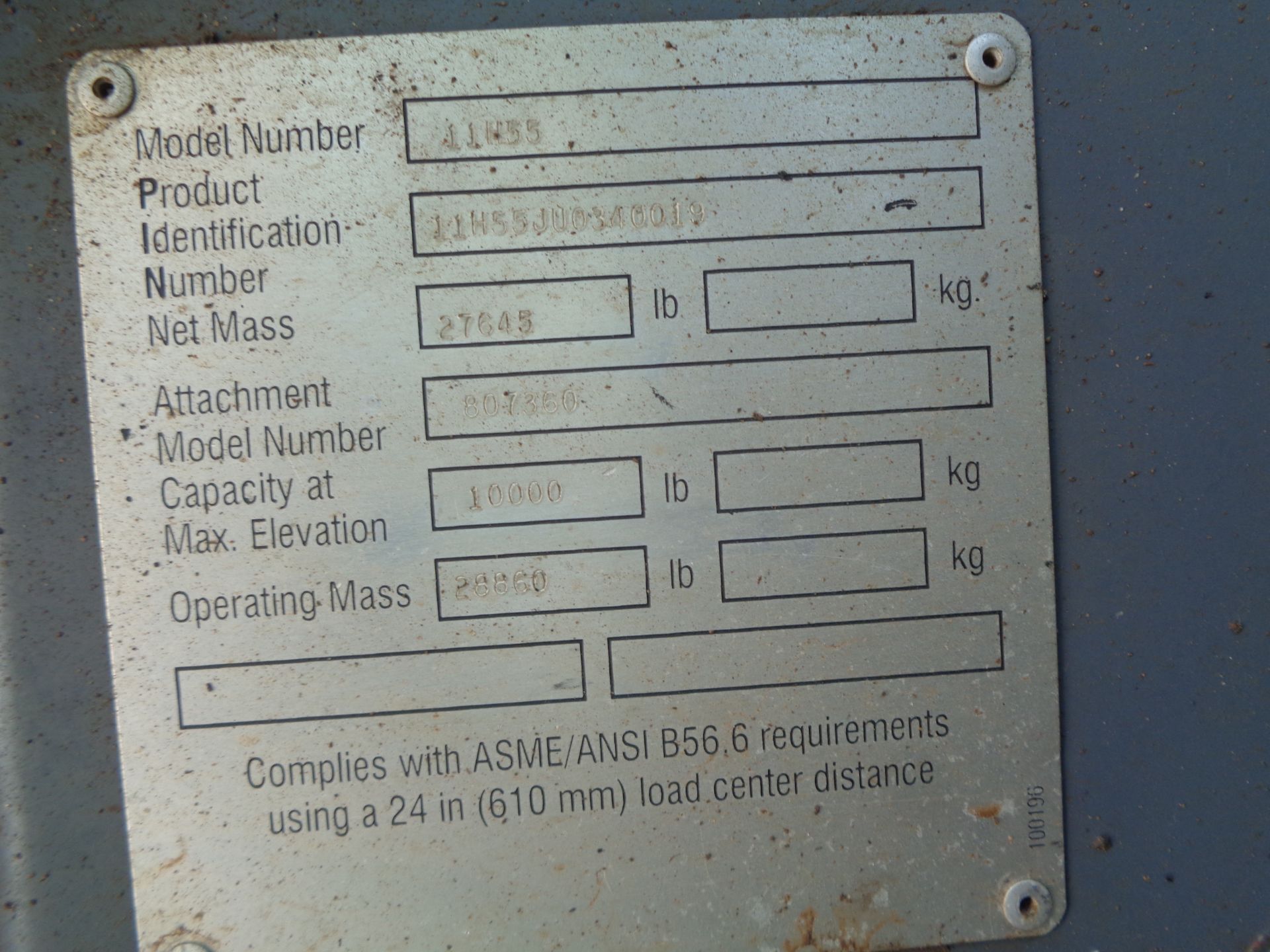 Mustang 11H55 11,000lb Telescopic Forklift - Image 18 of 18