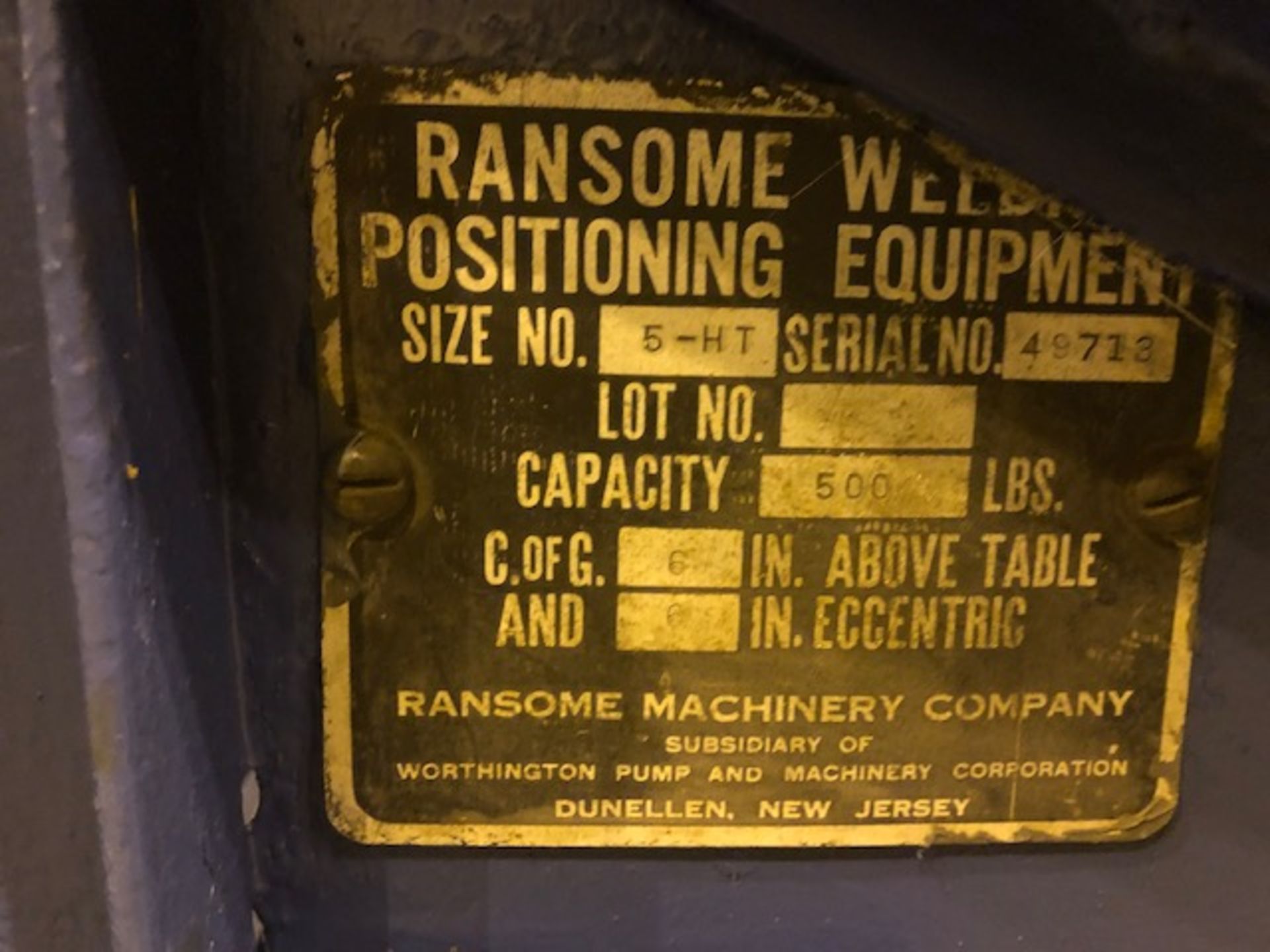 Ransome Welding Positioner - Image 4 of 4