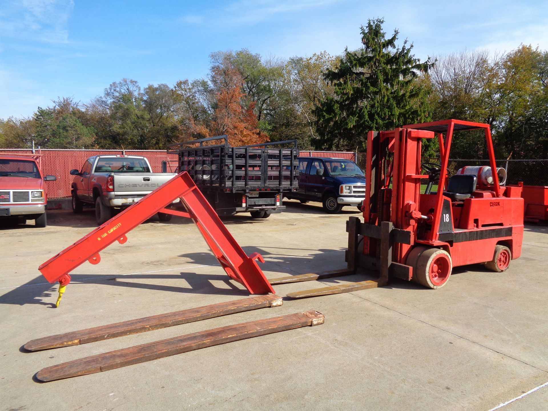 Clark C500-135 Forklift plus Boom- 14,000 lbs - Image 2 of 11