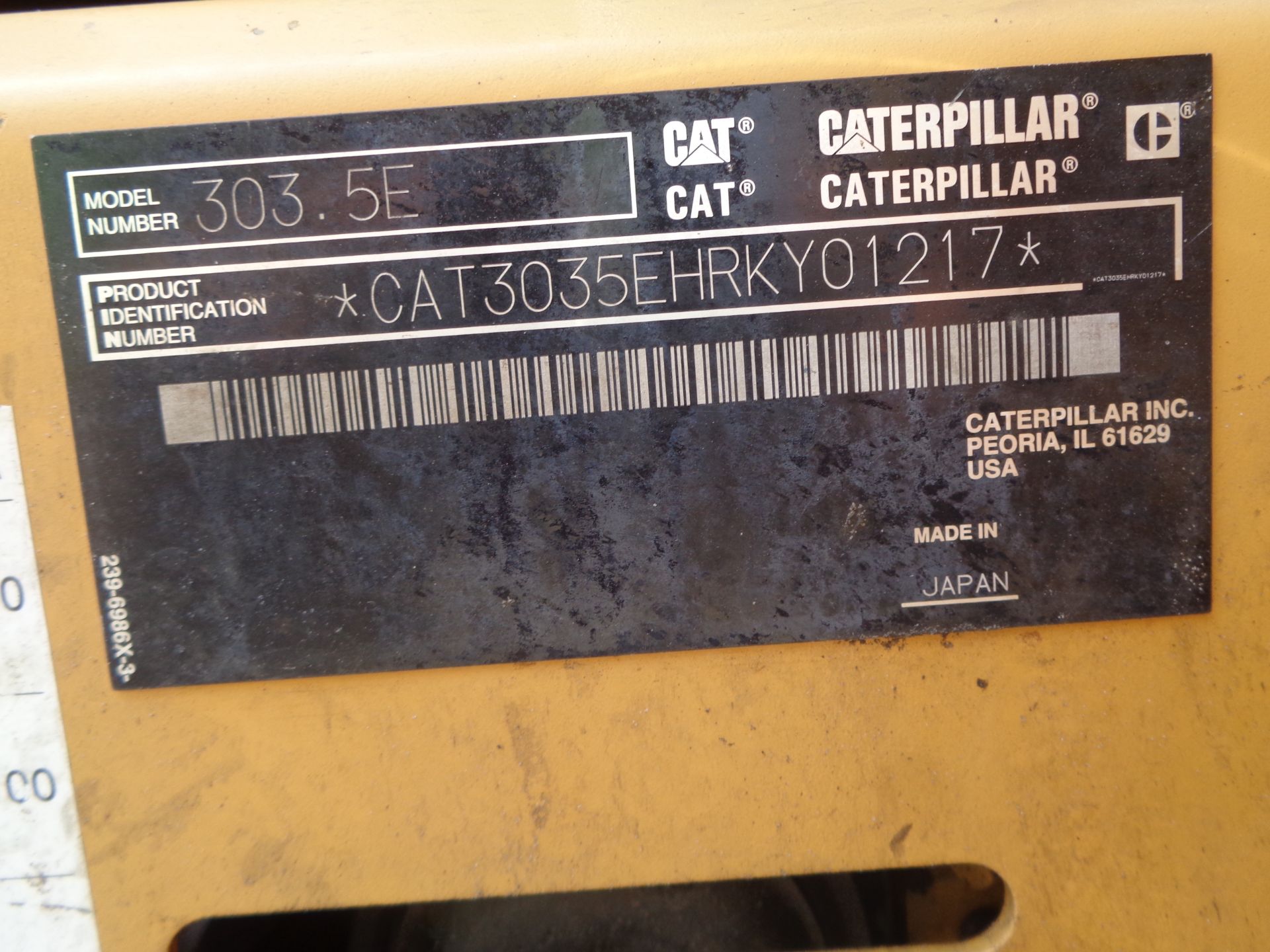2013 Caterpillar 303.5E Mini Excavator - Image 12 of 12