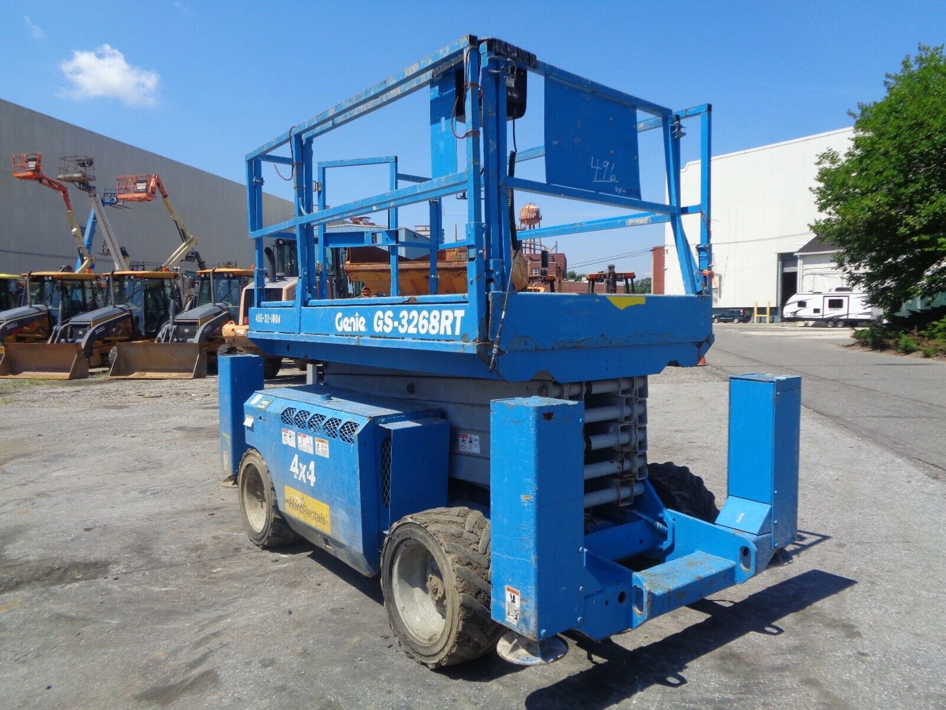 2011 Genie GS3268 Rough Terrain 32ft Scissor Lift - Image 2 of 11