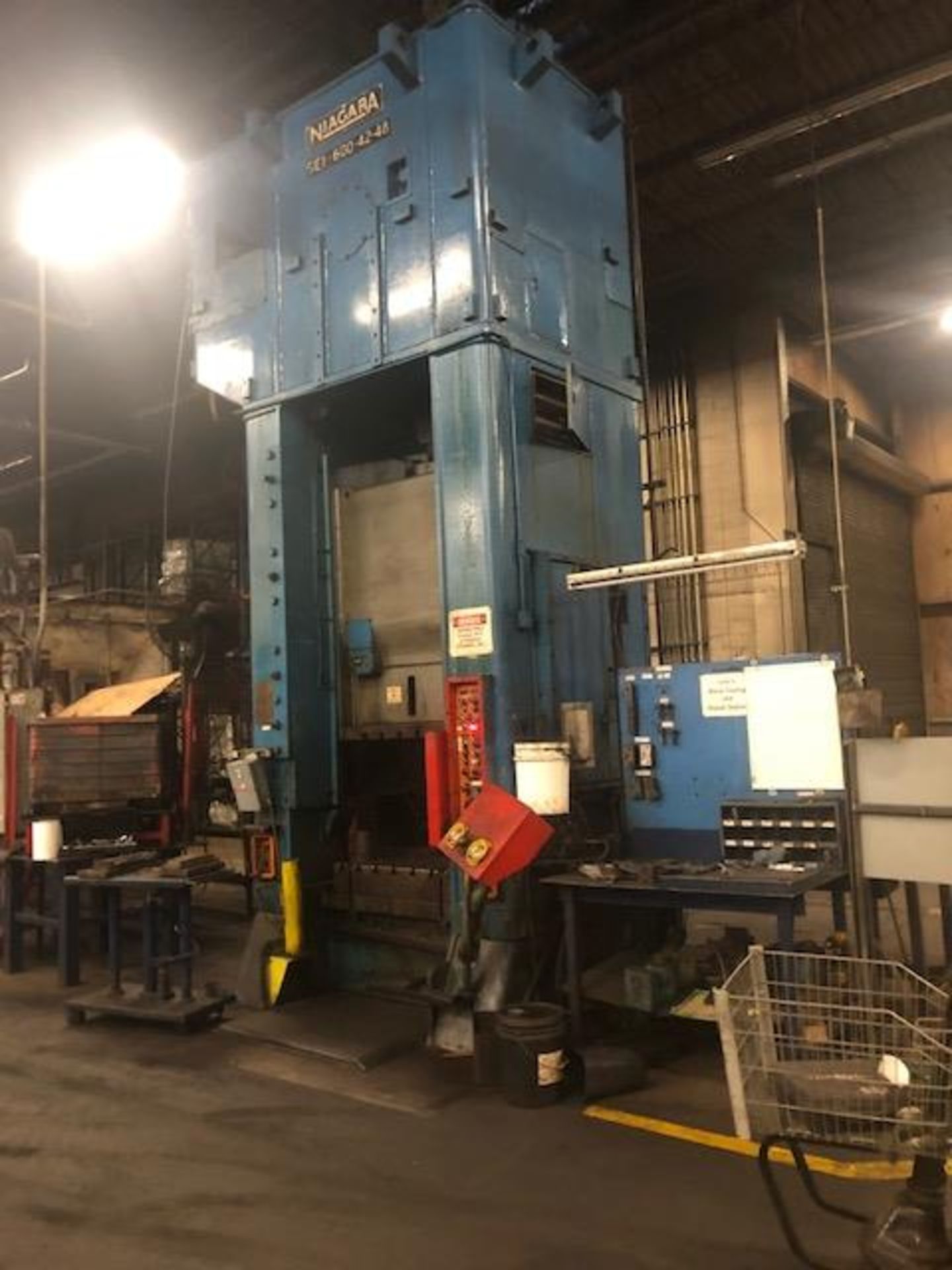 Niagara 600 Ton Press - Located Off Site in NJ - Image 4 of 16