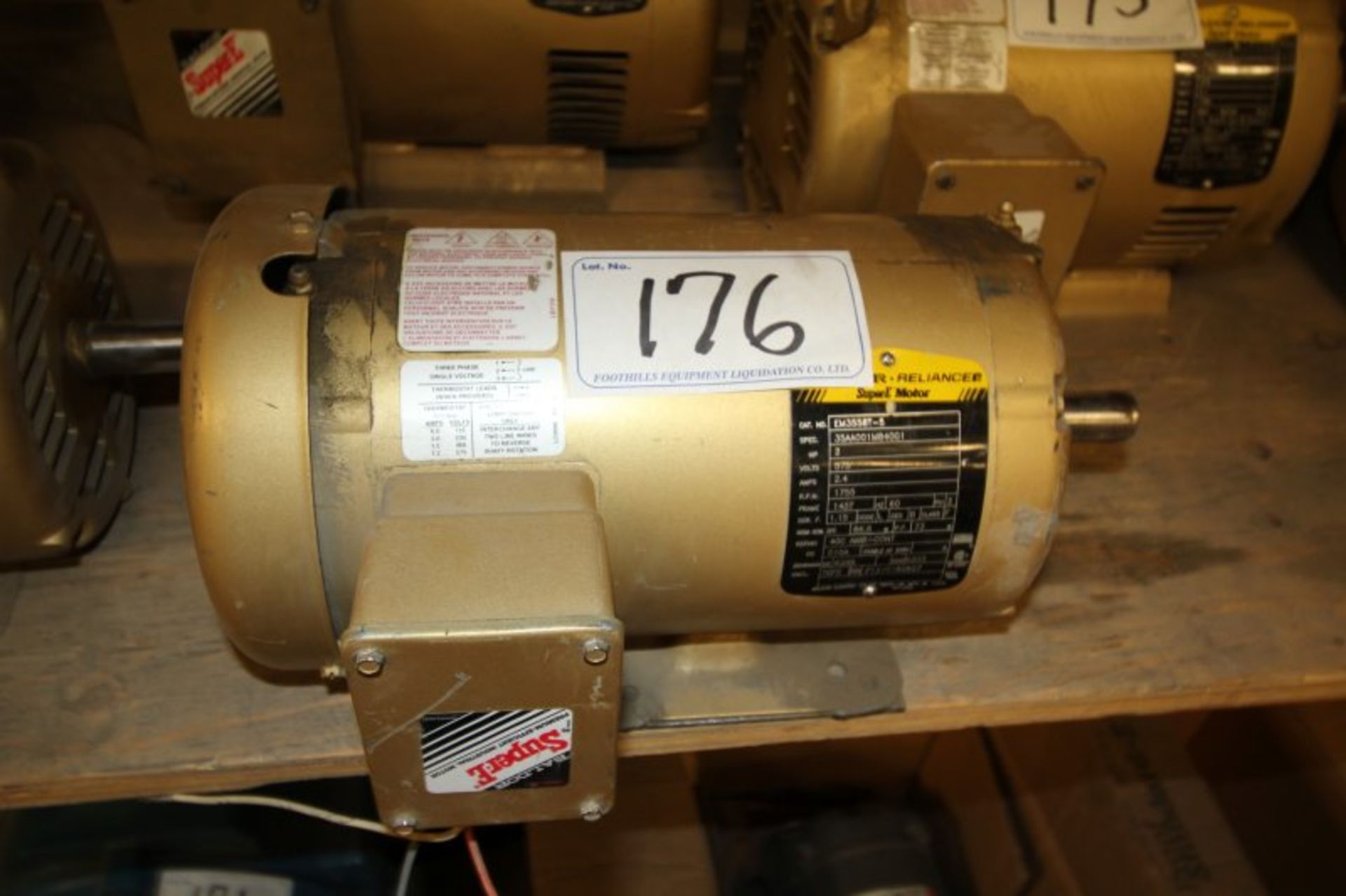 BALDOR 2HP 575V 1755RPM 3PH MOTOR