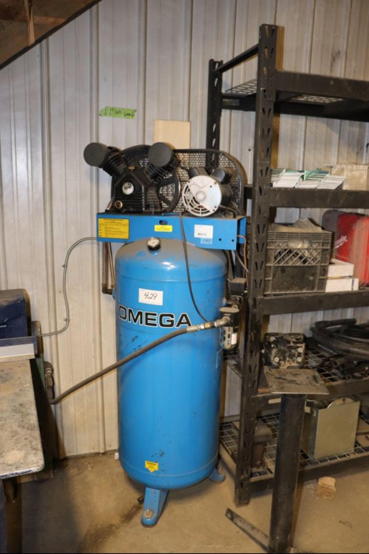 OMEGA PP6060V 5HP VERTICAL AIR COMPRESSOR