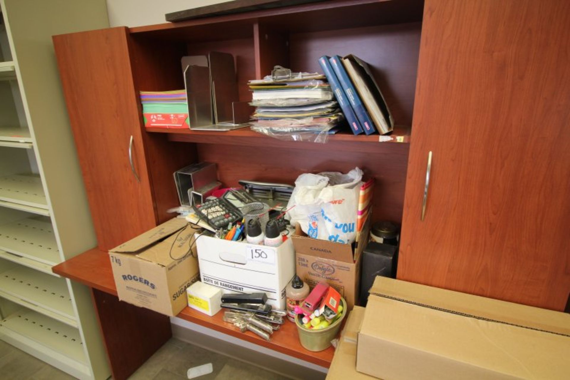 ALL SUPPLIES IN OFFICE, CASH AND STORAGE BOX, PICTURES, STATIONARY, ETC, NO ELECTRONICS INCLUDED - Image 3 of 5