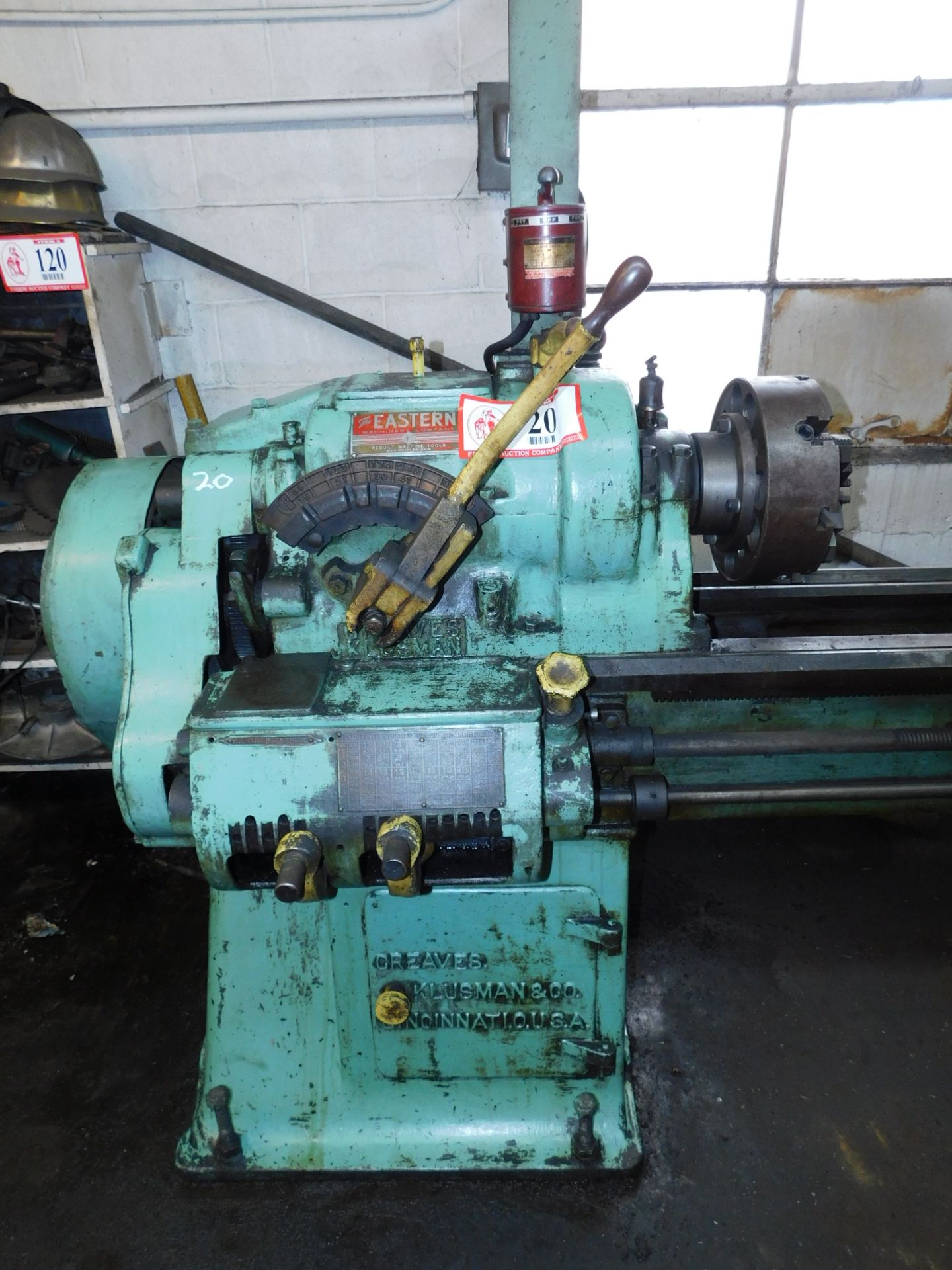 Greaves Klusman & Co. Engine Lathe, 18" Swing, 120" Between Center - Image 3 of 3