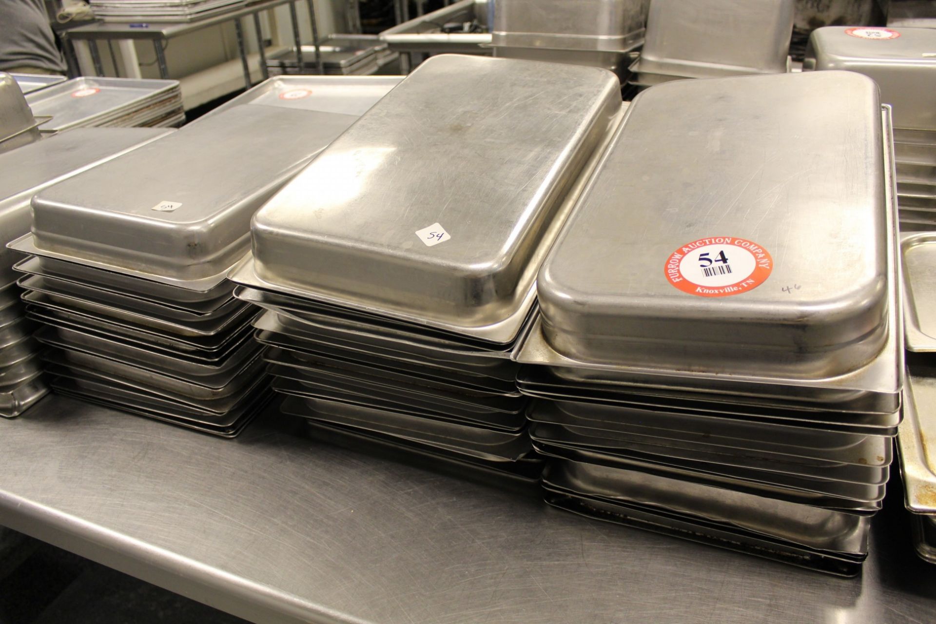 (44) 20" x 12" Stainless Steel Drop-In Pans