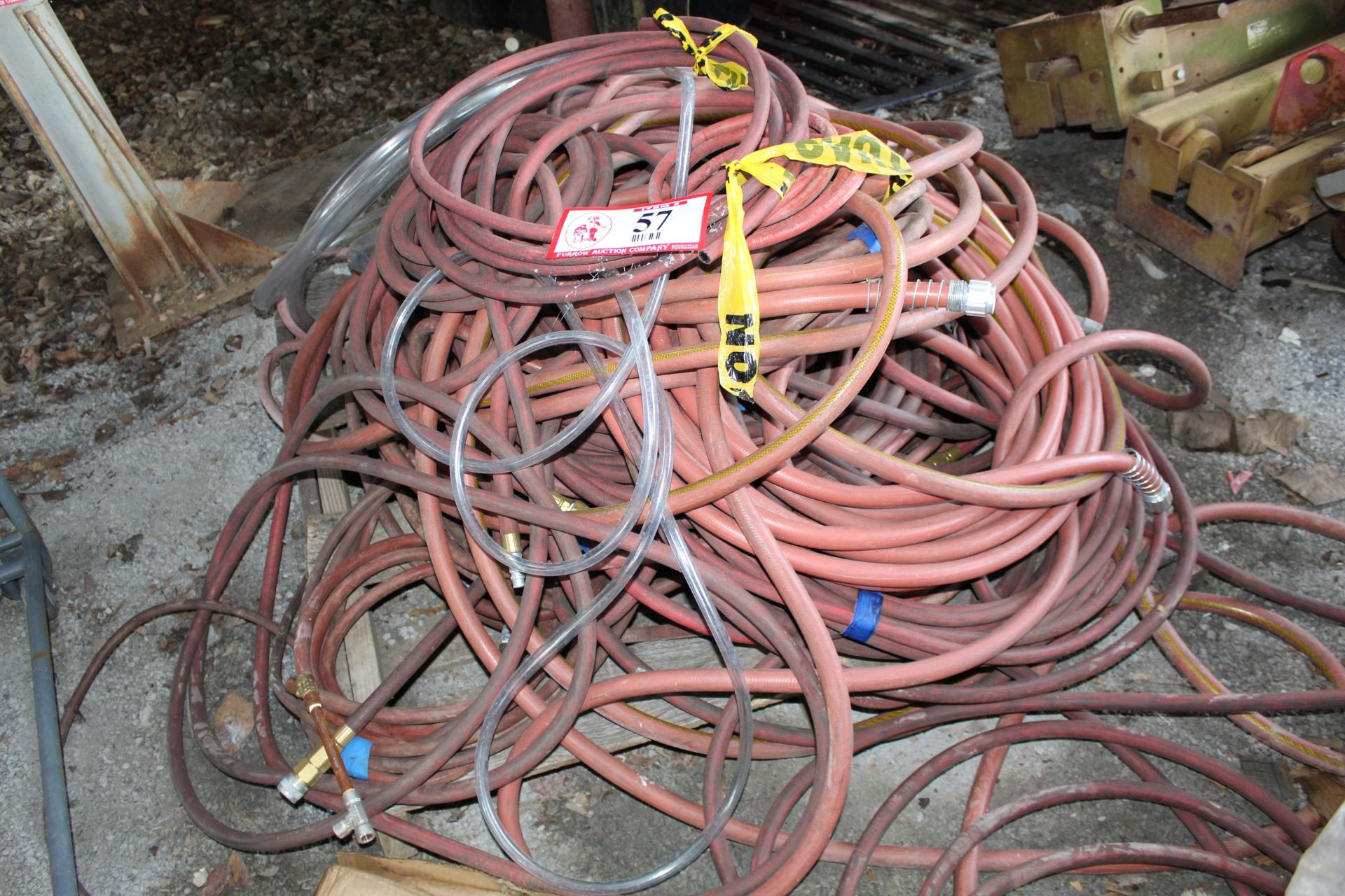 Contents of Pallet, Various Air Hose, Water Hose, Etc