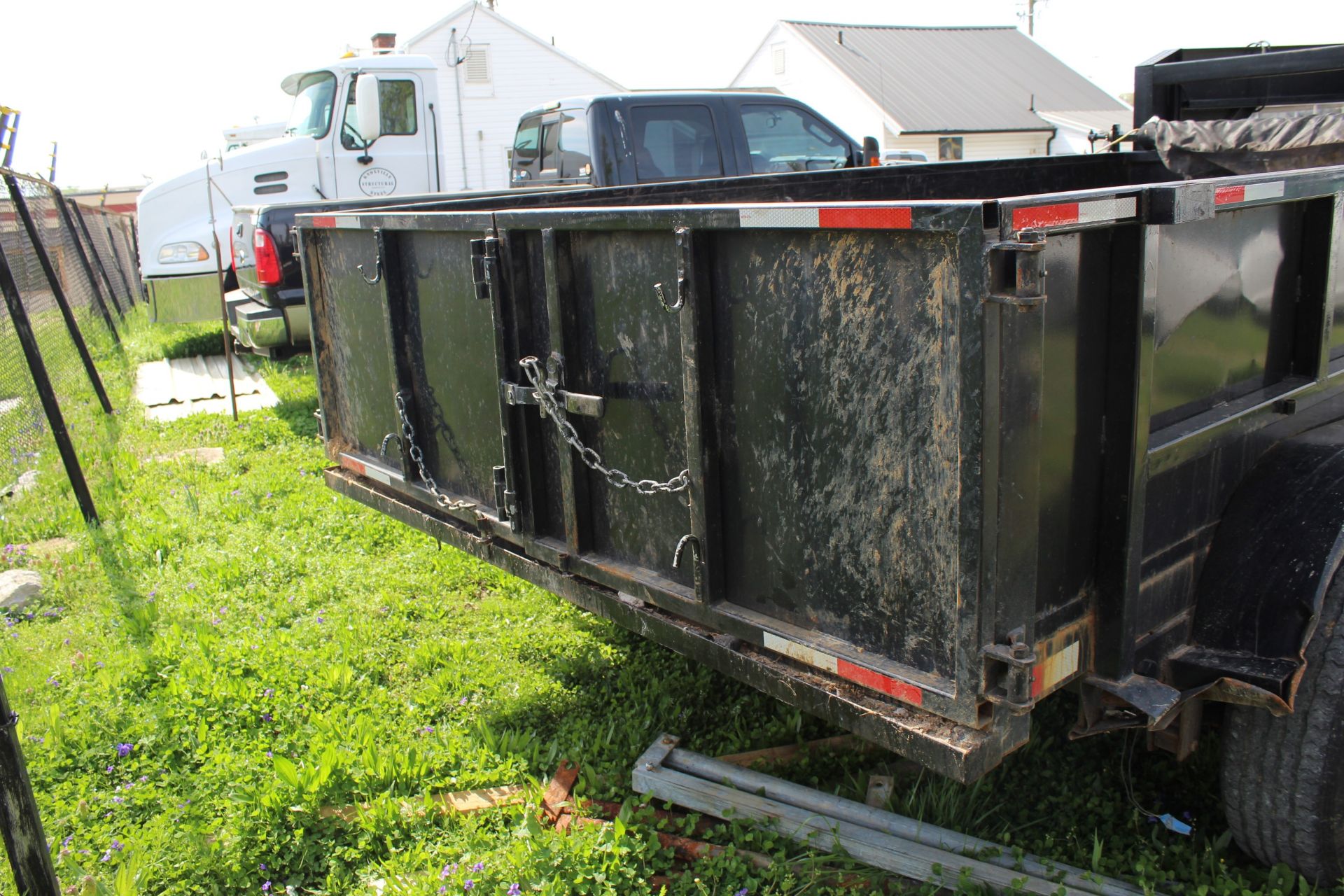 2017 Baggetts Hydraulic Gooseneck Dump Trailer, 7 ft x 14 ft, 14,000lb GBWR, No Title Ever - Image 3 of 3