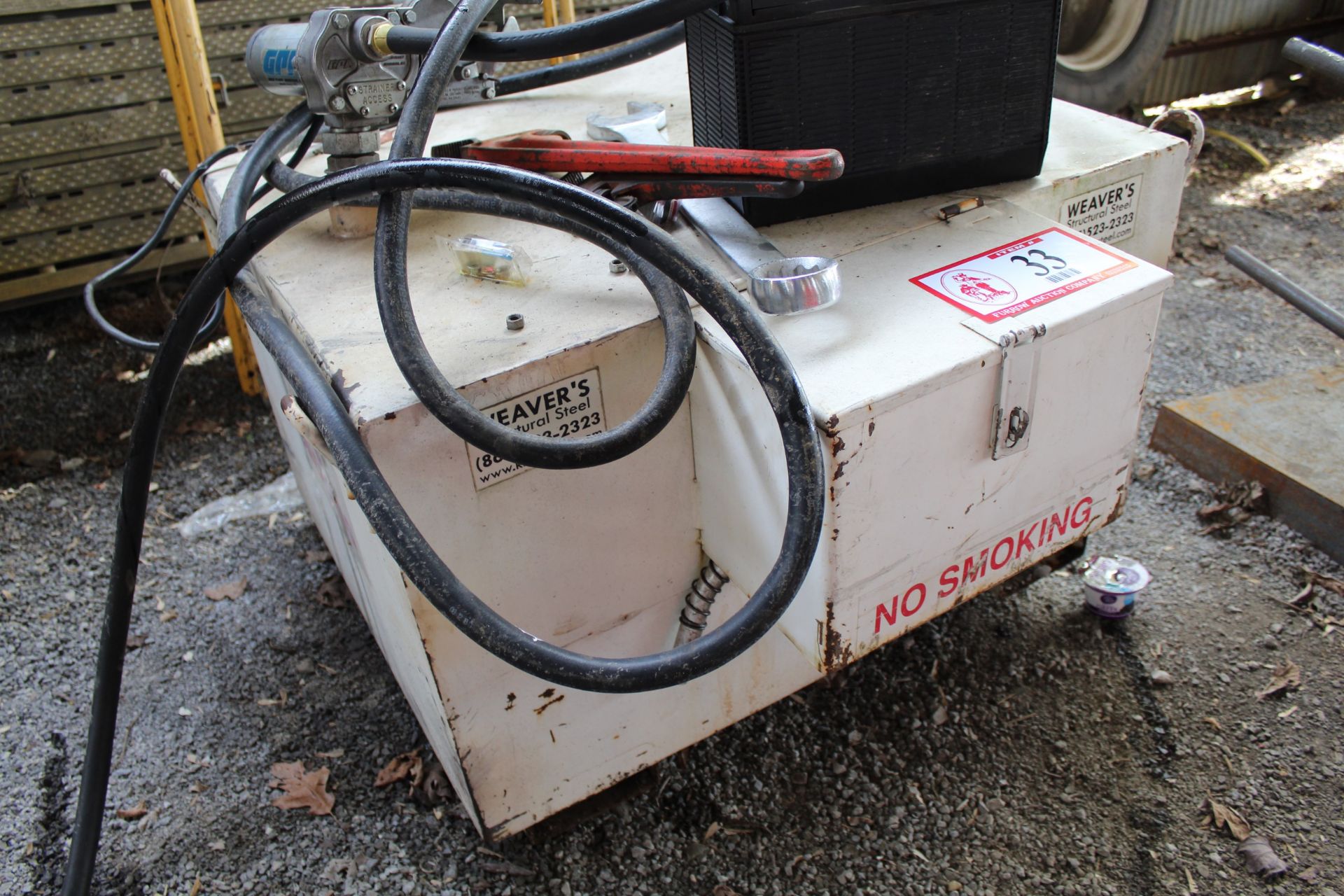 Approx 50 Gallon Portable Fuel Tank w/ Electric Pump, No Nozzle