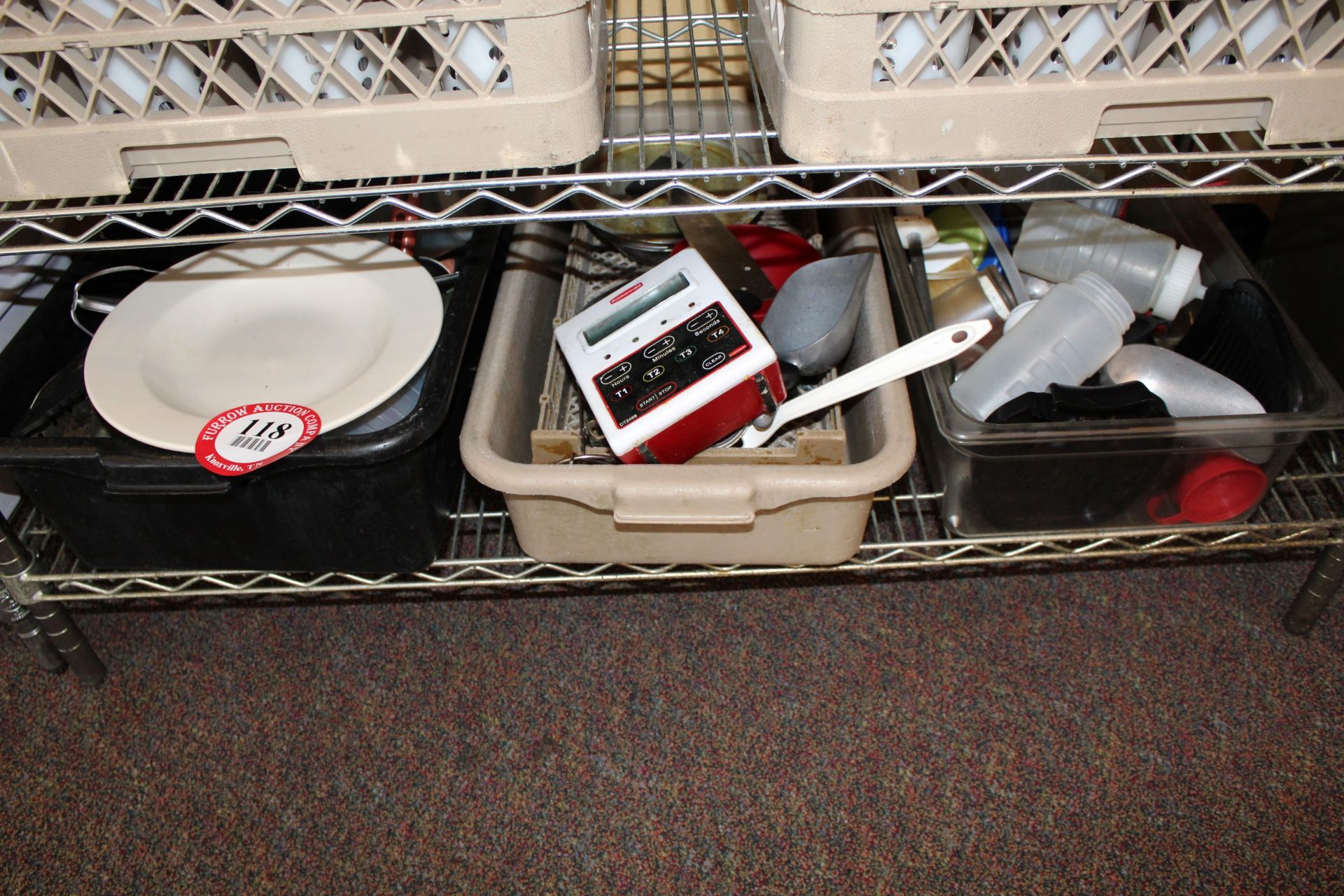 Contents of Shelf: Various Ladles, Cooking Utensils, Containers, Etc.