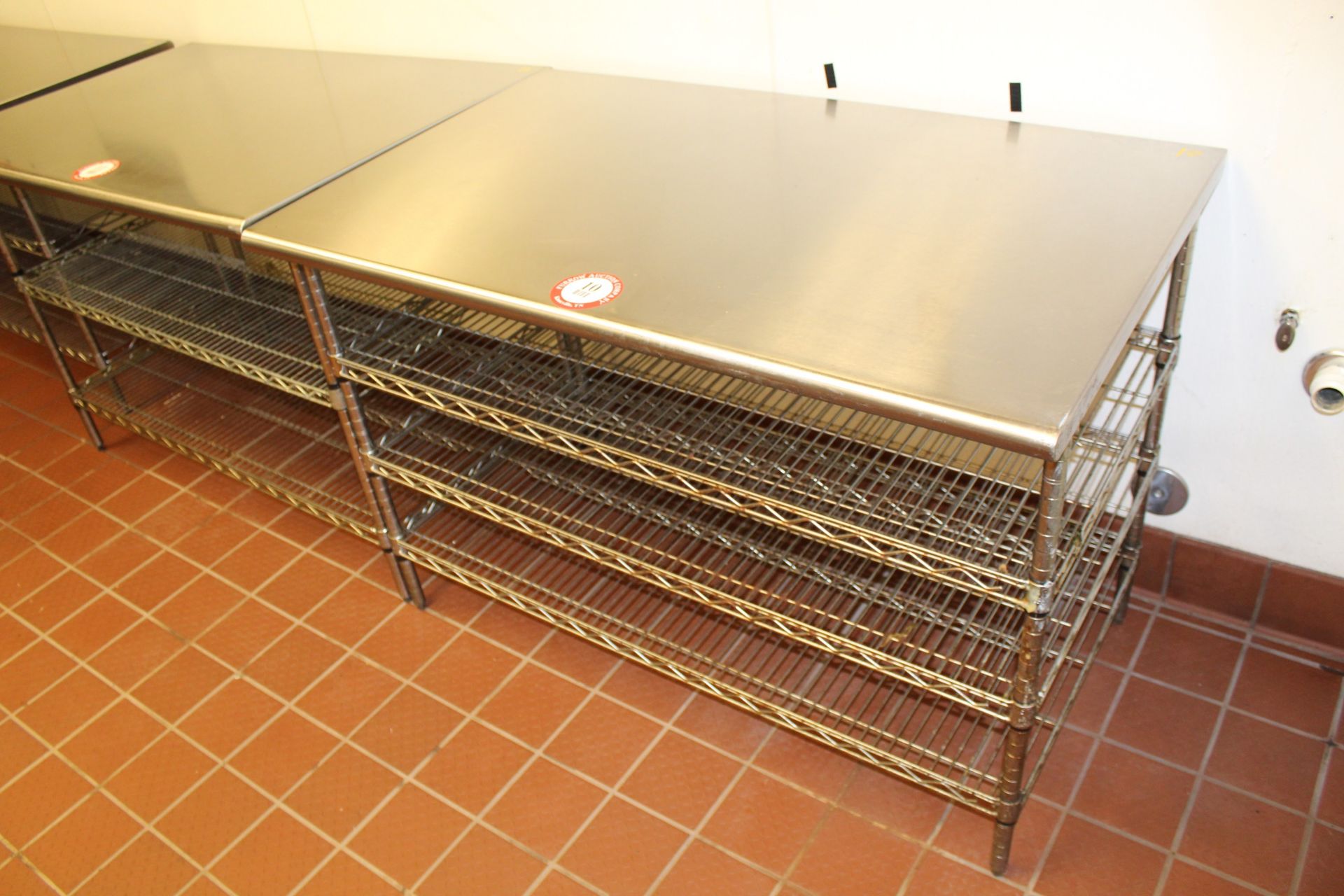 Stainless Steel Table w/ Adjustable Shelves, 30" x 48"