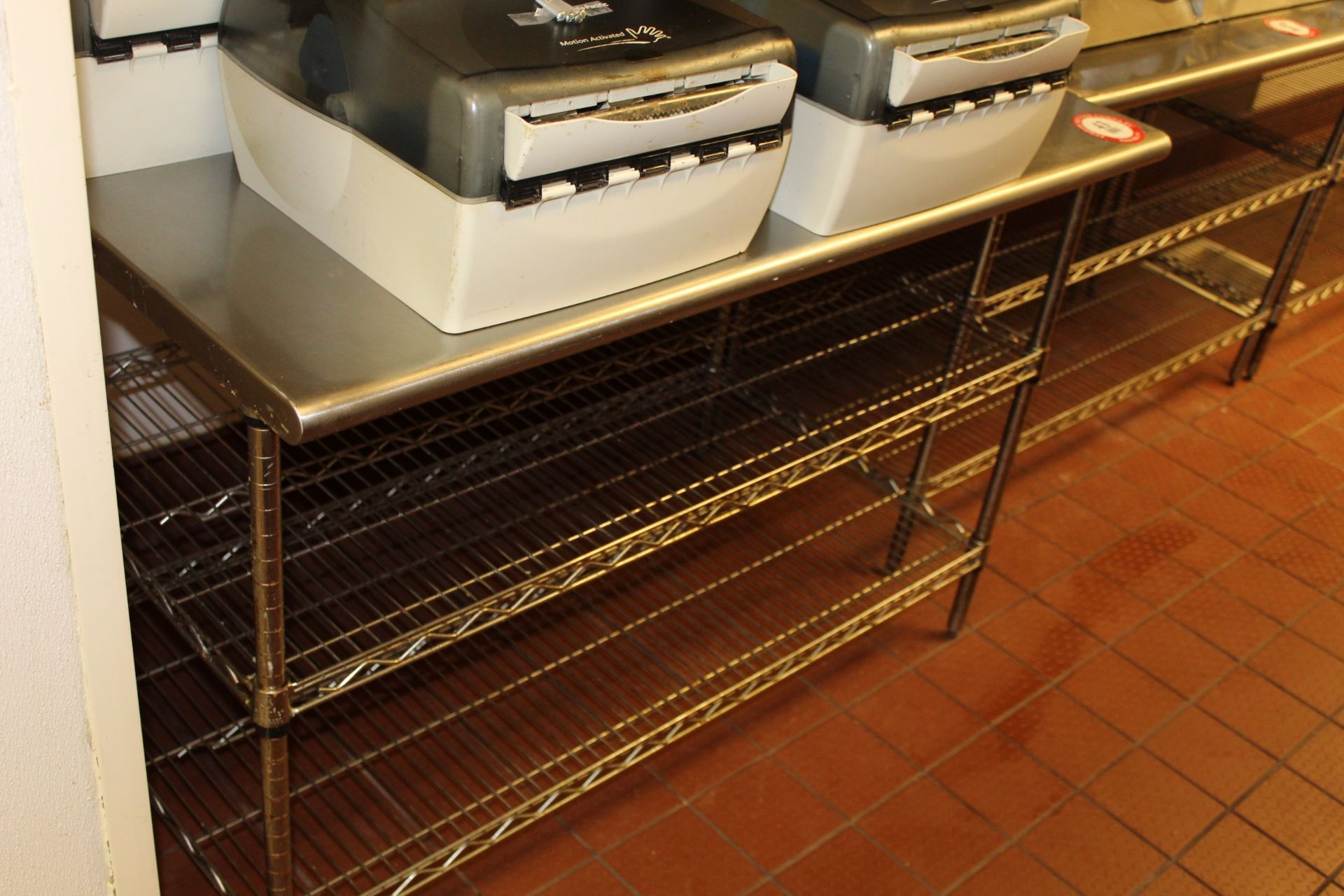 Stainless Steel Table w/ Adjustable Shelves, 48" x 30"