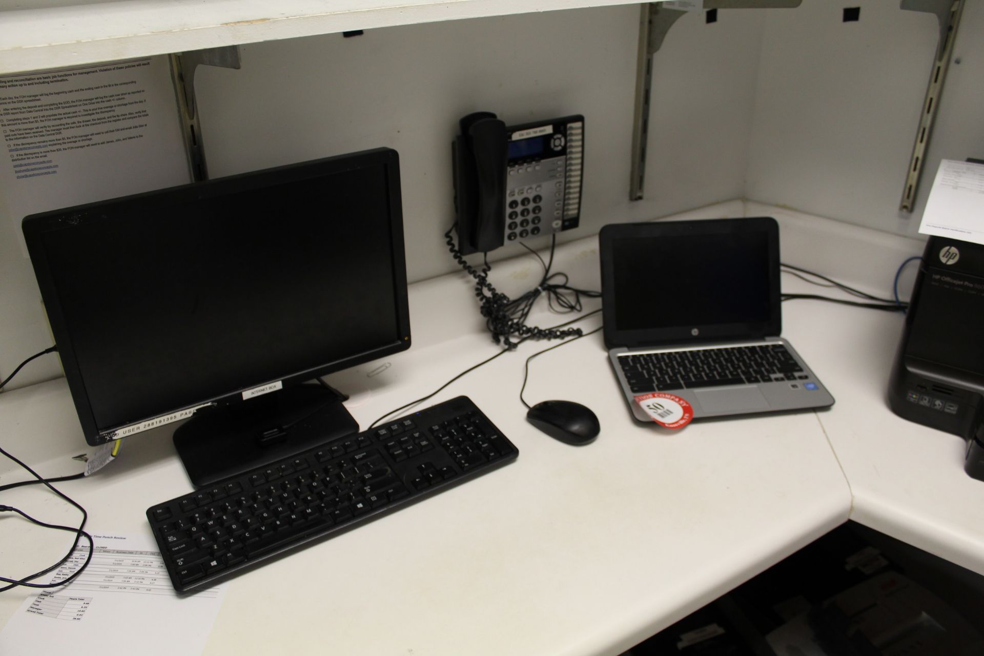HP Laptop Computer, Desktop Computer w/ Monitor, HP Office Jet Pro 8600 Copier/Scanner/Fax/Printer