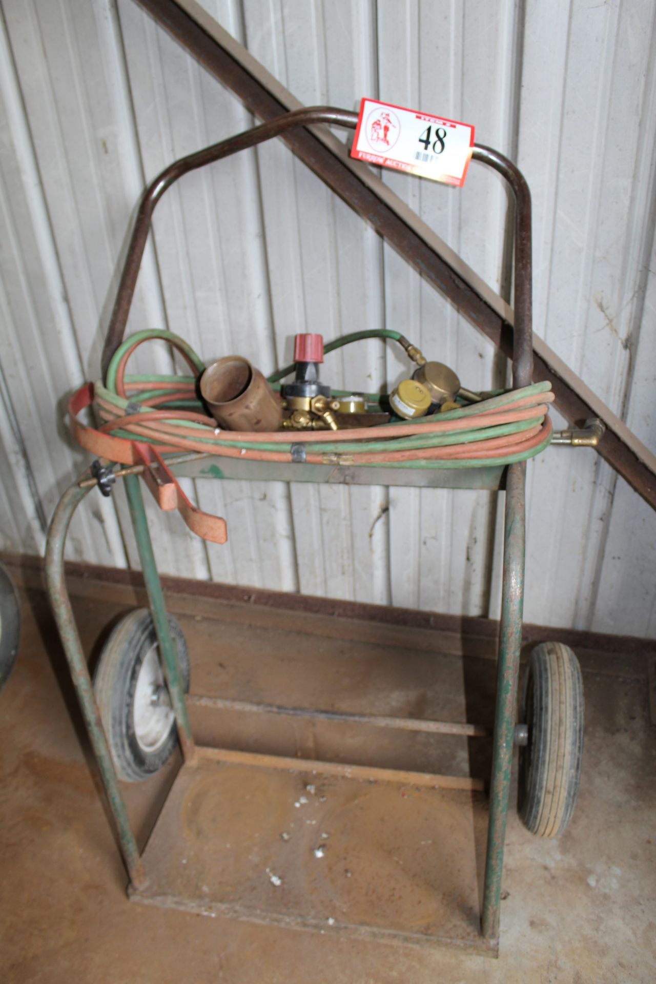 Torch Cart w/ Cutting Torch Hose & Regulators