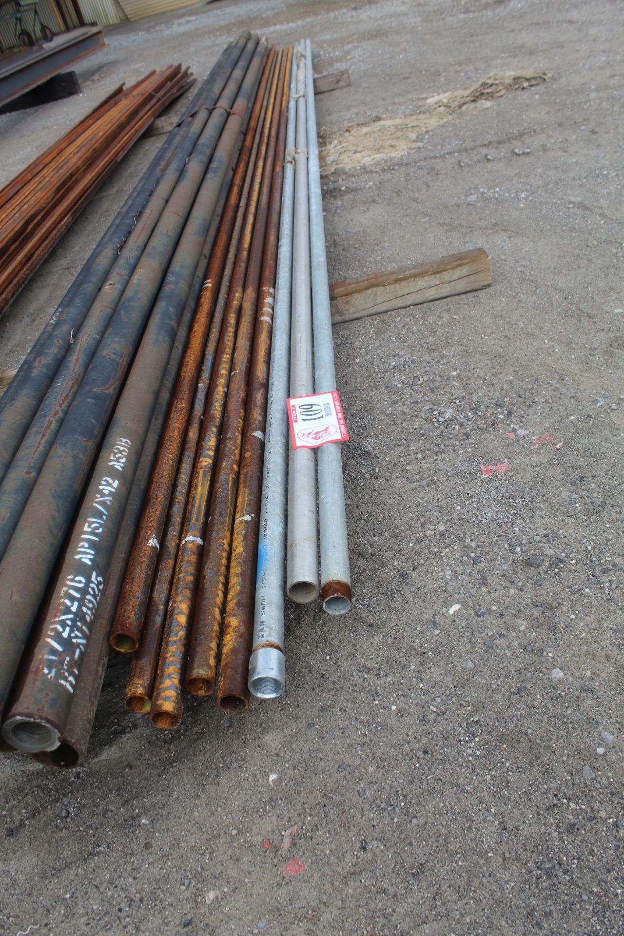 (8) 1 1/4 Round Stock, (2) Galvanized (1) Stainless (6) Cold Roll Steel