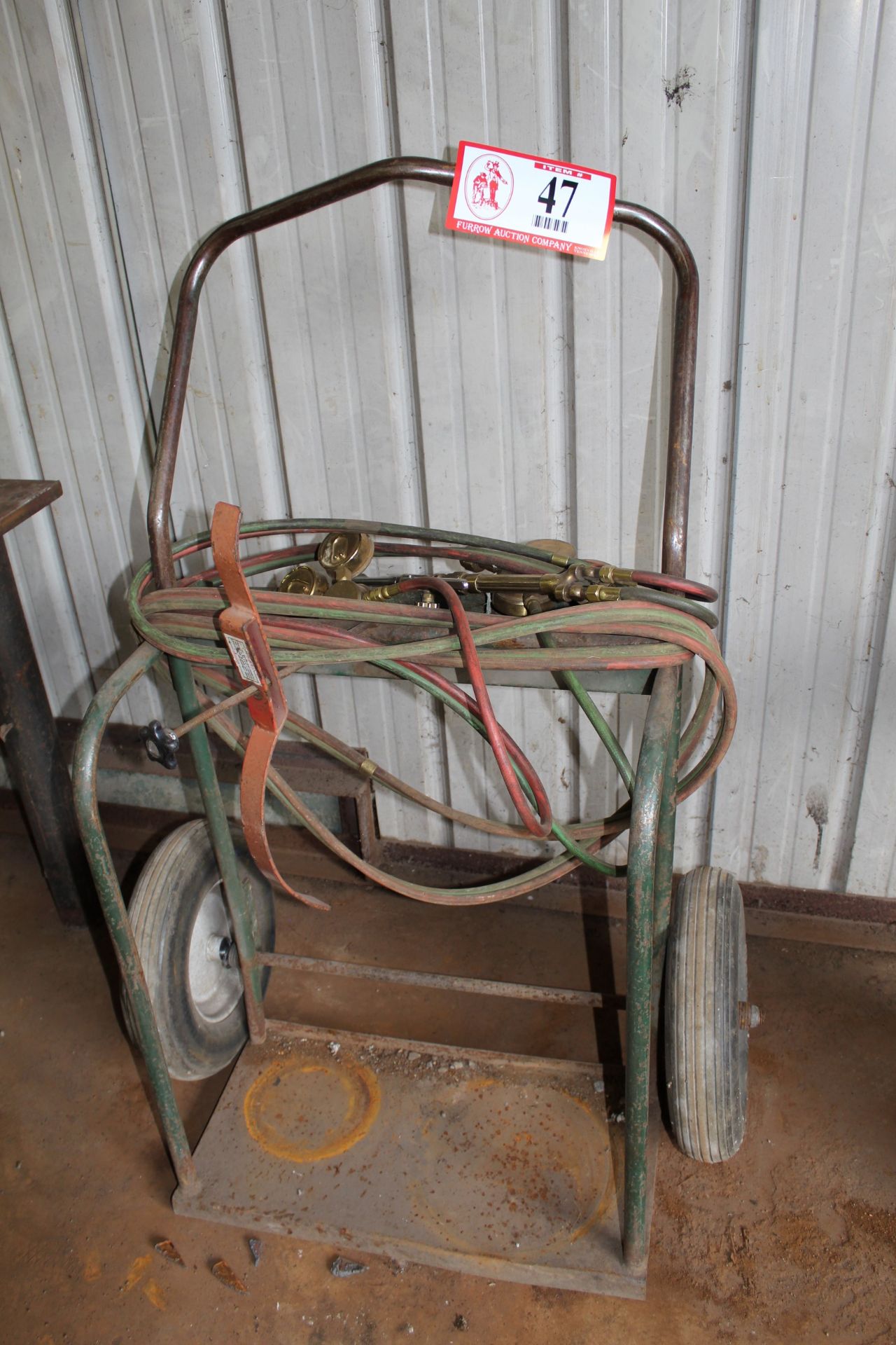 Torch Cart w/ Cutting Torch Hose & Regulators