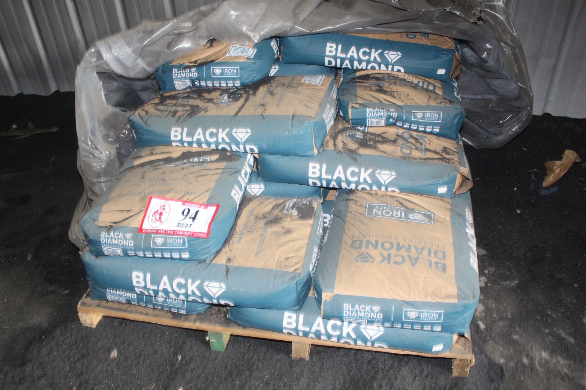 1 Pallet of (16) Bags Of Black Diamond Iron Silicate