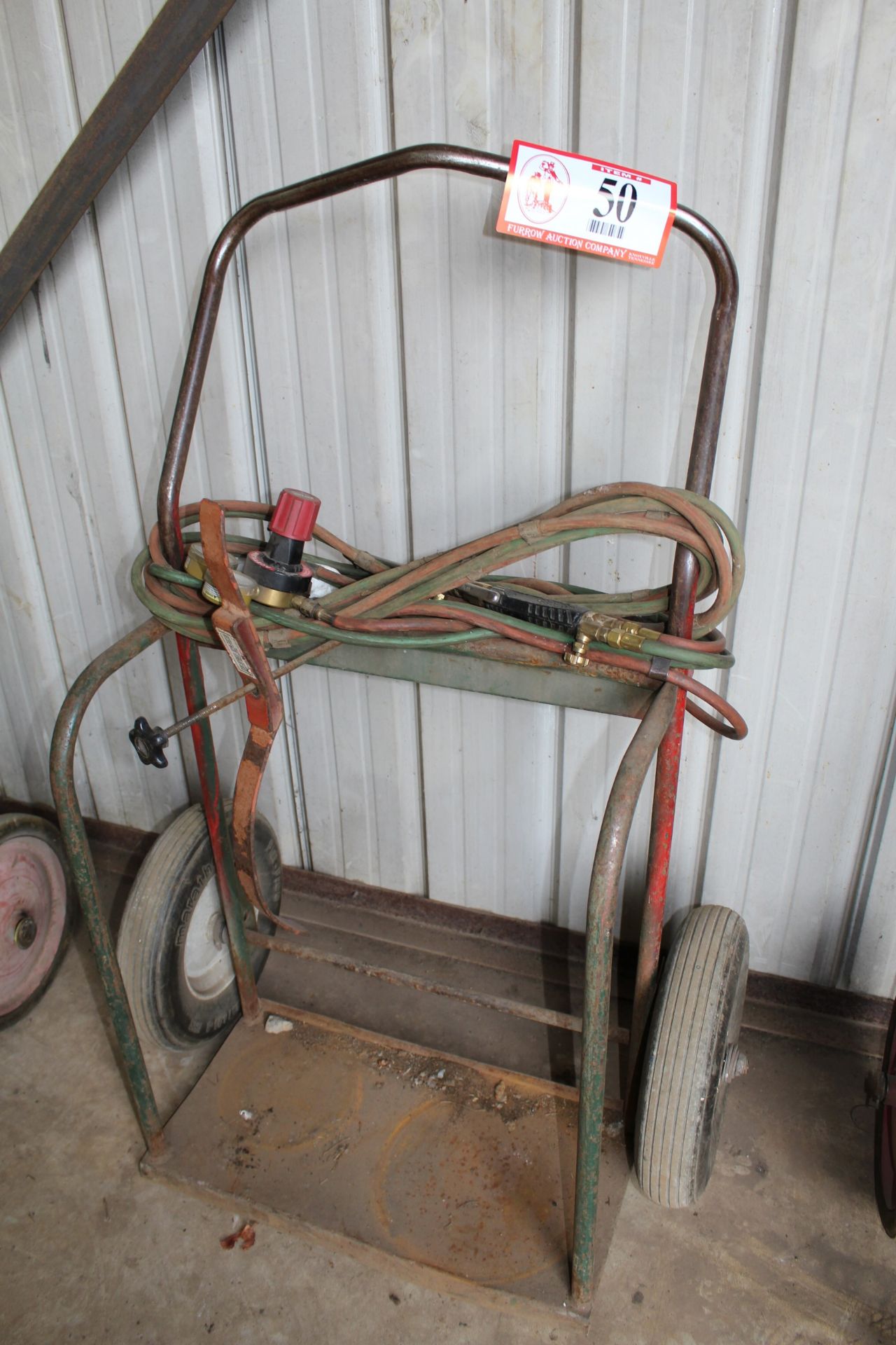 Torch Cart w/ Cutting Torch Hose & Regulators