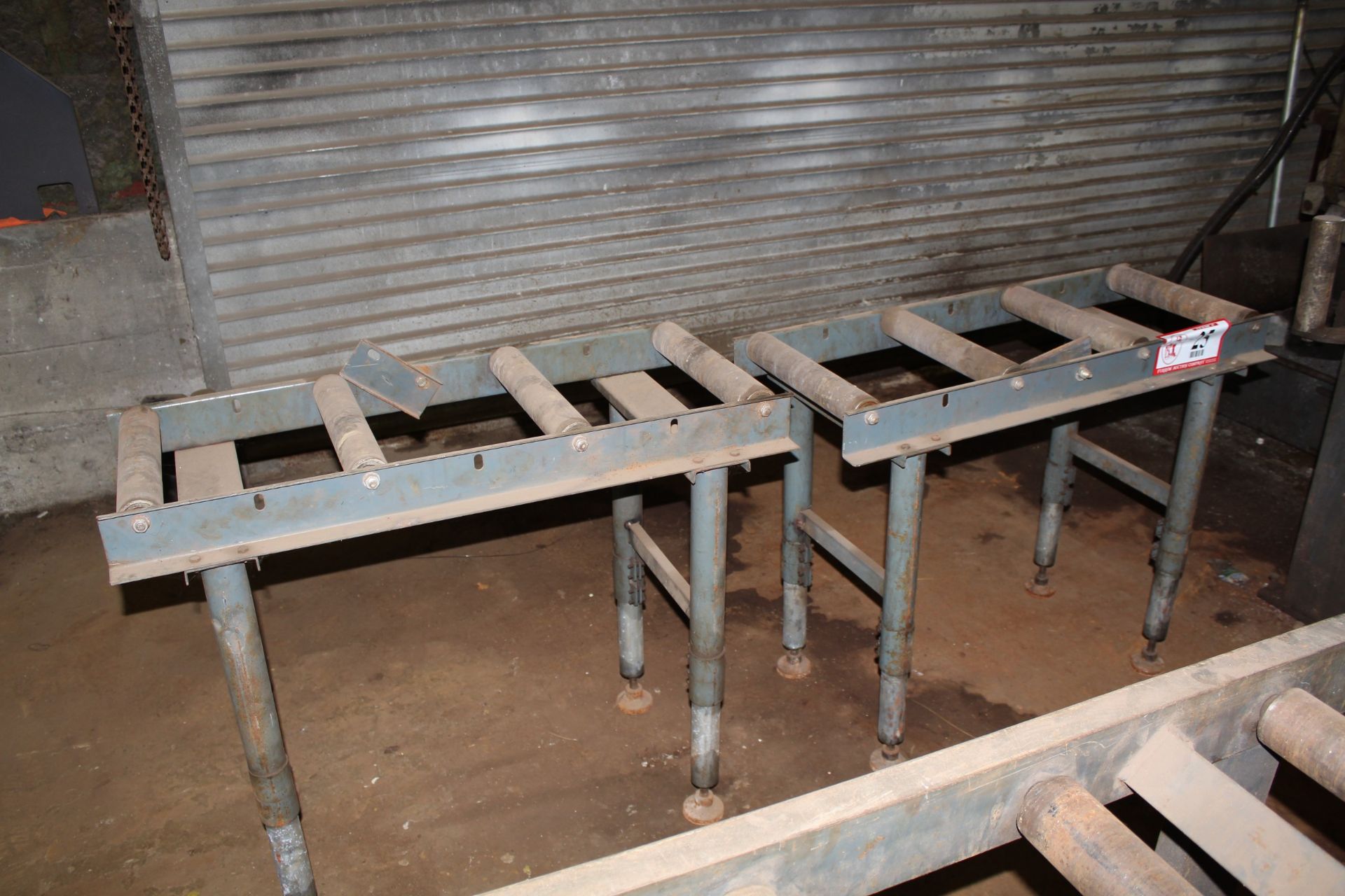 (2) Sections of Roller Conveyors 14" x 38"