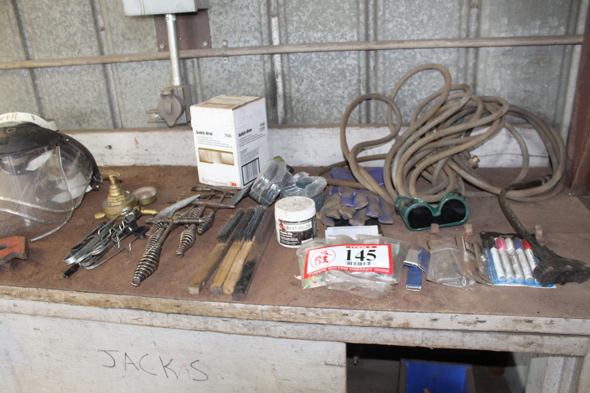 Various Welding Supplies, Ignitors, Slag Hammer, Wire Brushes, Nozzles, Magnets, Etc.