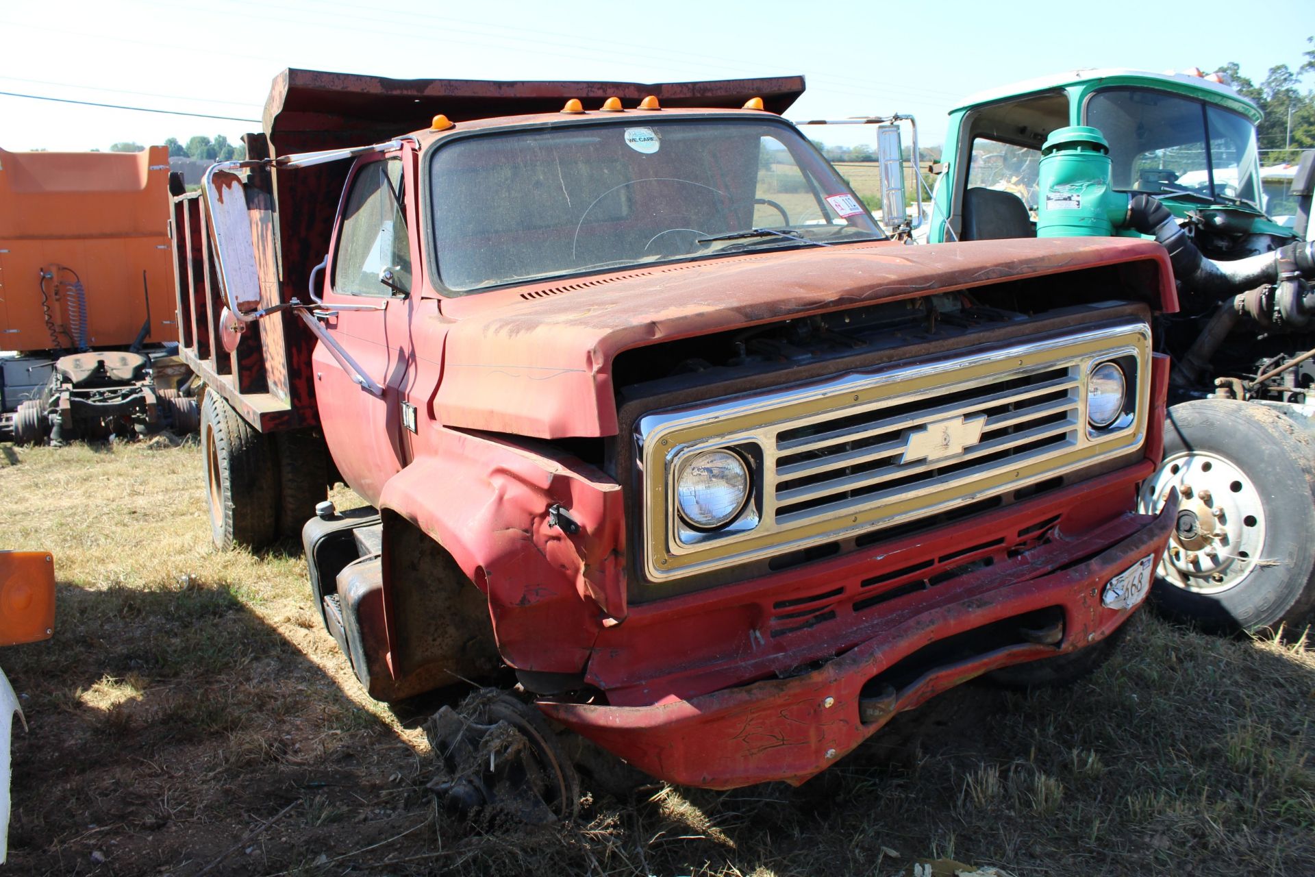 1987 Chevy 70 Series Single Axle Dump, V-8, 5-Speed- Salvage