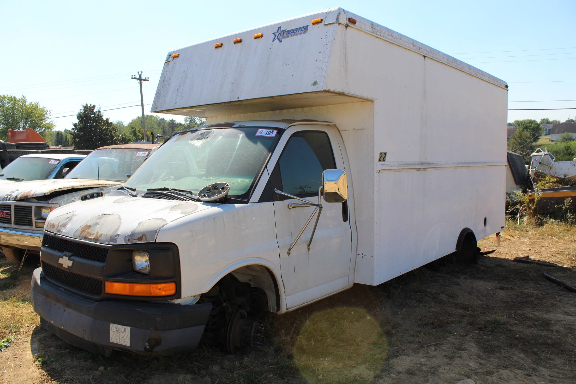 2003 Chevy 3500 Box Van w/ 14' Box, V-8 Automatic - For Parts/ Salvage