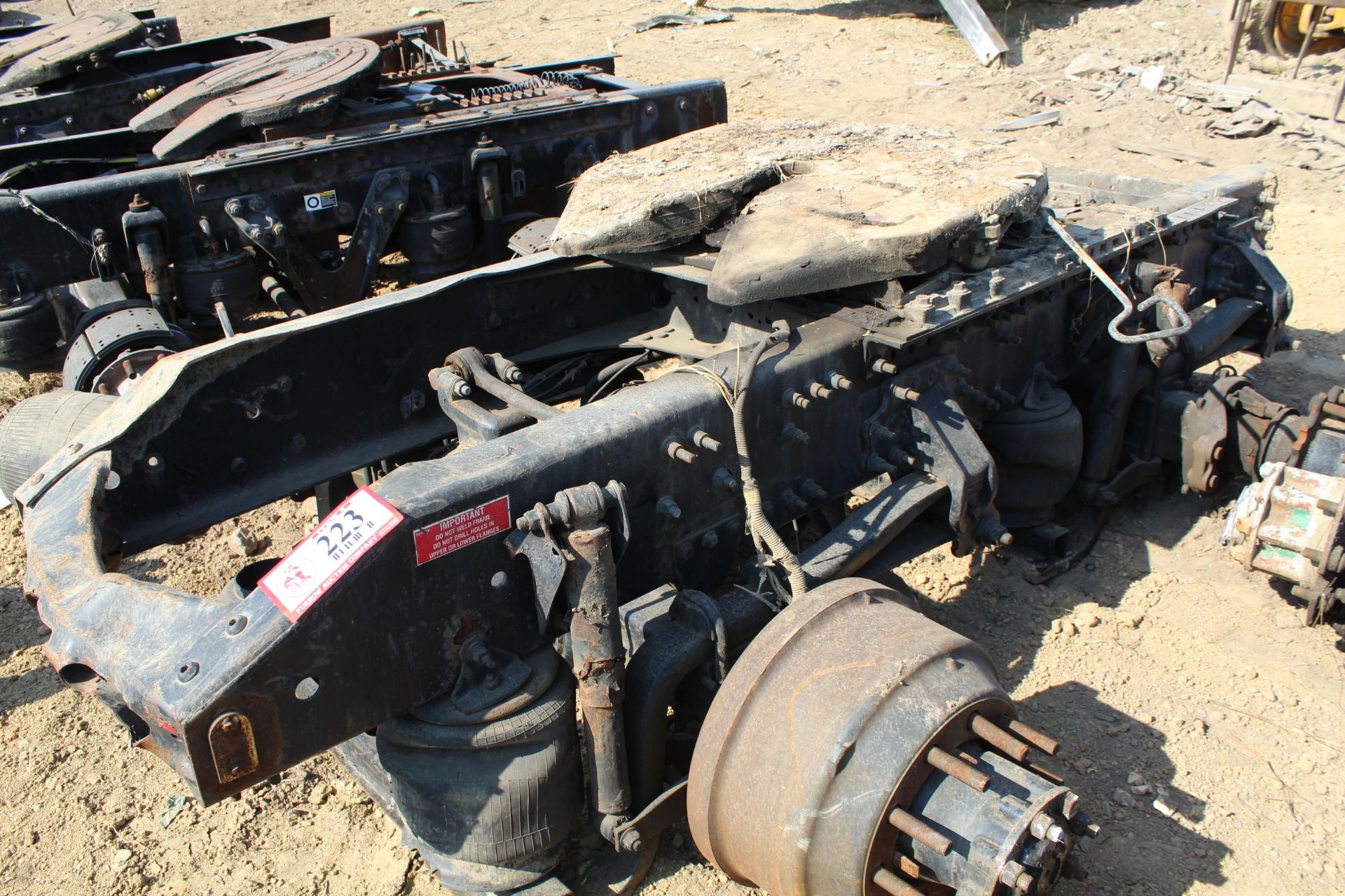 Frame Cut Off (2) Meritor Rear Ends, Air Ride, Fifth Wheel