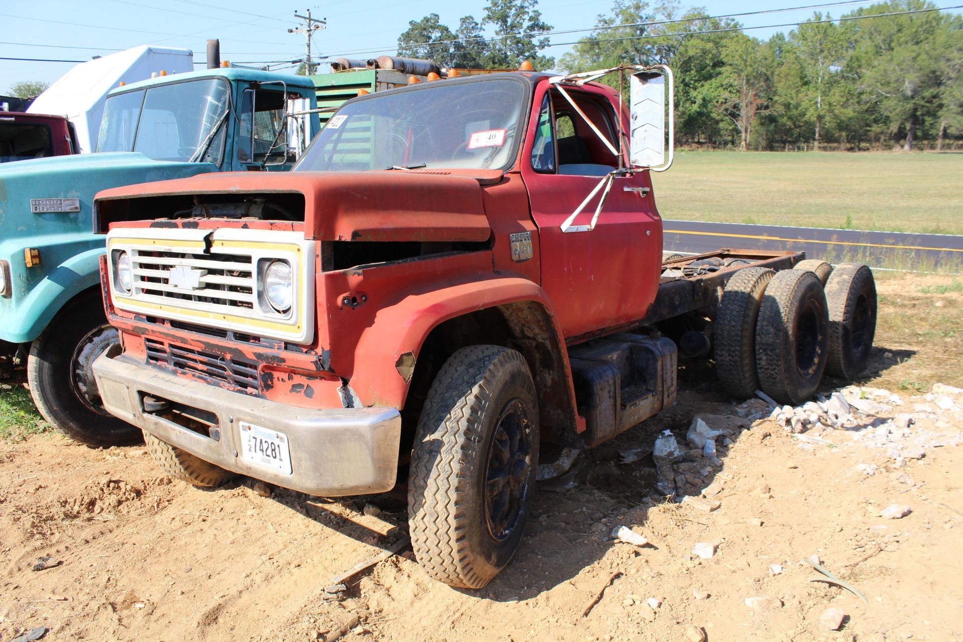 Chevy C60 Cab & Chassis, 360 Chevy Gas Engine- Parts Truck