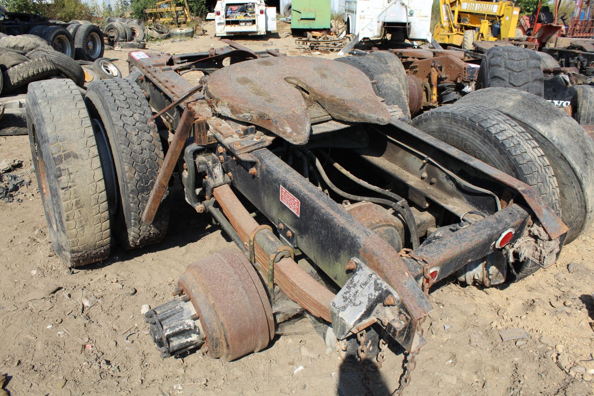 Frame Cut Off w/ (2) Rockwell Rear Ends, Fifth Wheel