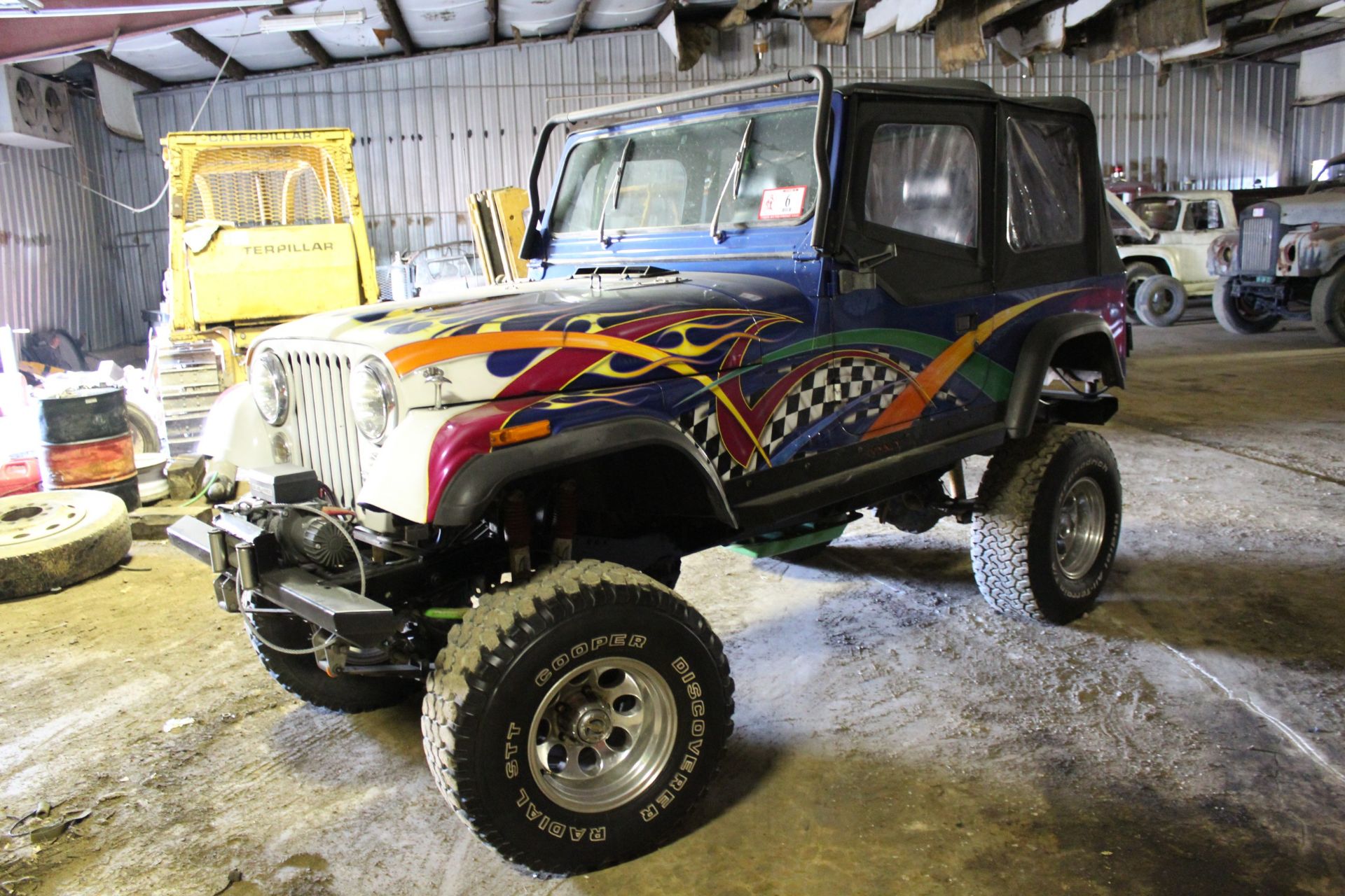 1983 Jeep CJ7, V-8 304 AMC Chevrolet, 4-Speed, 4WD, Vin 1JCCM87EXDT047153 Title