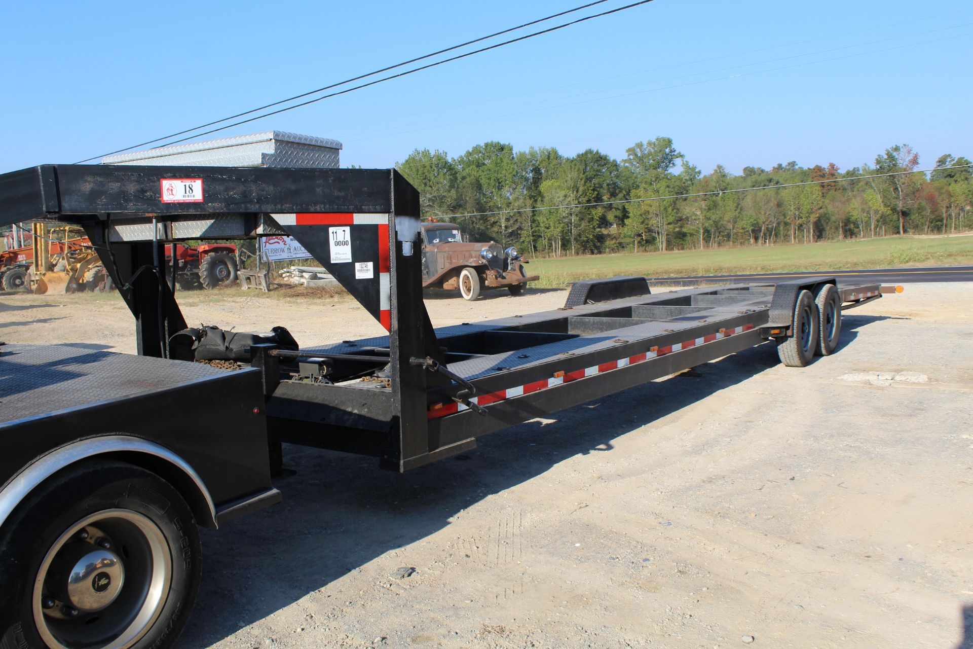 K. Wilder 35' 2 Axle Gooseneck Car Hauler w/ Winch