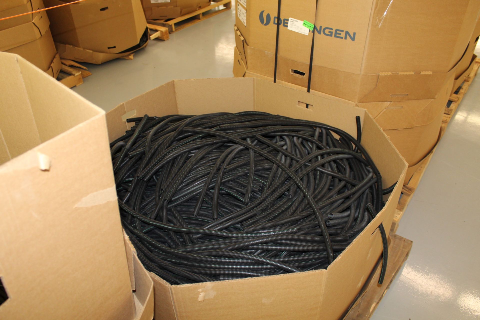 (20) Pallets Delfingen Convoluted Tubing/Wire Wrap, Some Foil Containers, Some Cuts, Various Sizes - Image 3 of 5