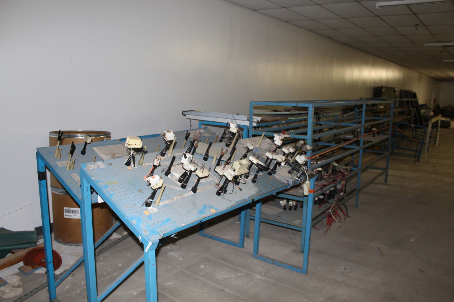 (11) Metal Racks & Contents To Include: Various Sized Wire Harness, Wiring Harness Assembly Stations - Image 3 of 4