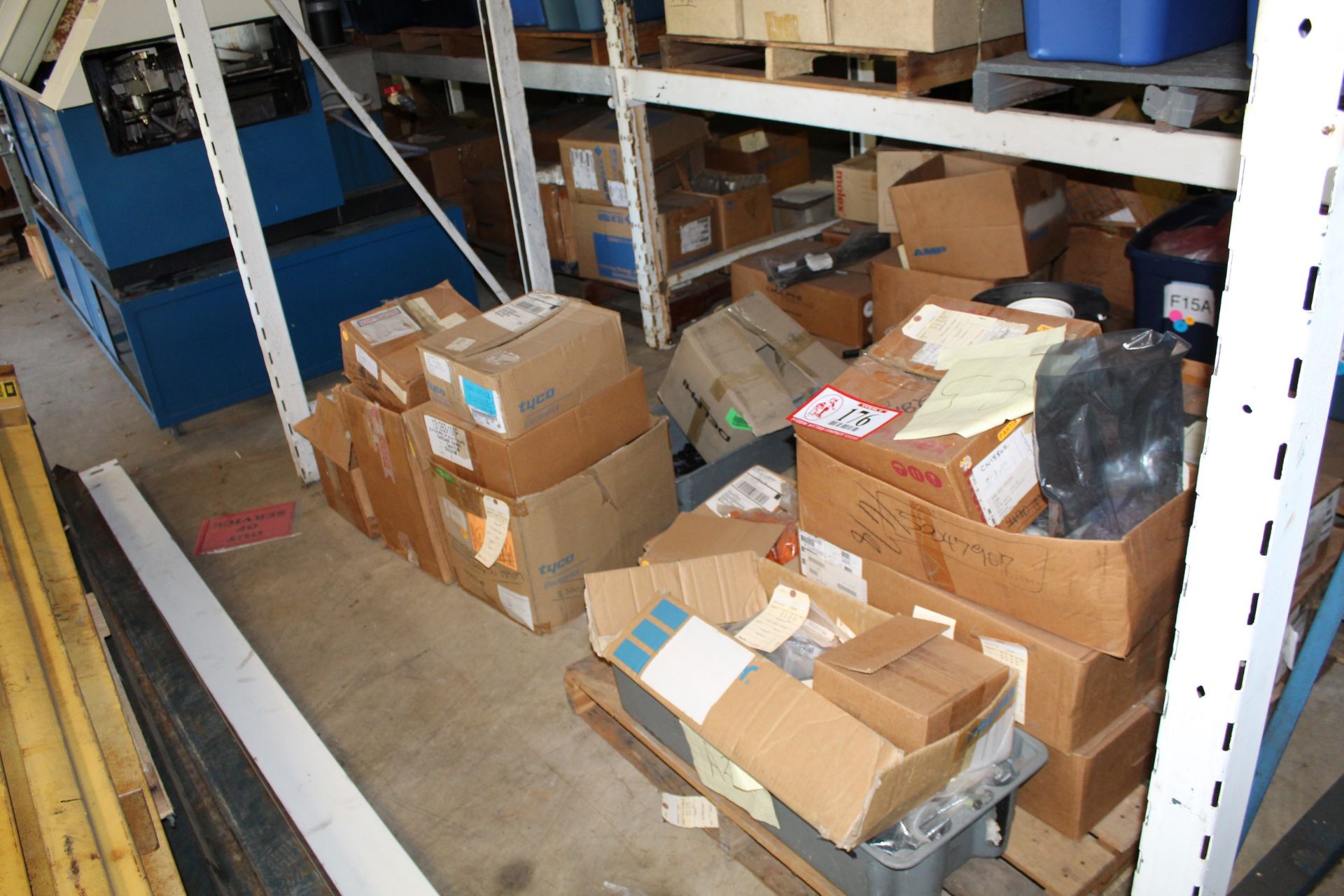 Contents of (3) Sections of Pallet Racking, Top & Bottom, To Include: Pin Tie Wire Connectors,