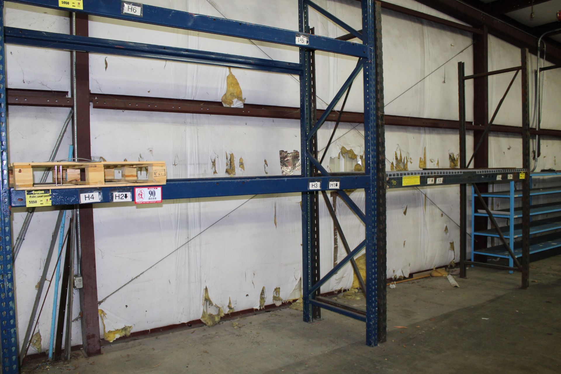 (2) Sections of Pallet Racking (1) 106" x 42" x 144" (1) 106" x 42" x 120"