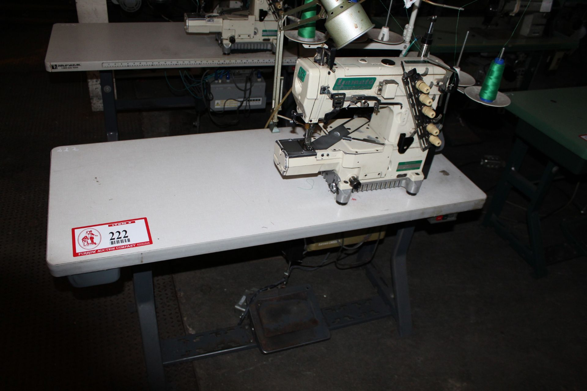 (2) Yomato Model VC2713-1561-1 2 Needle Sewing Machines