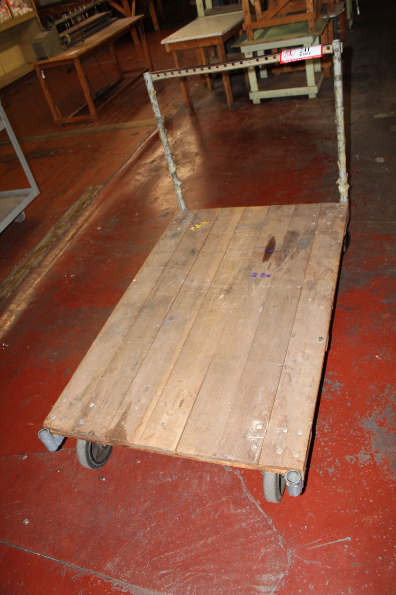 Wooden Flatbed Shop Cart