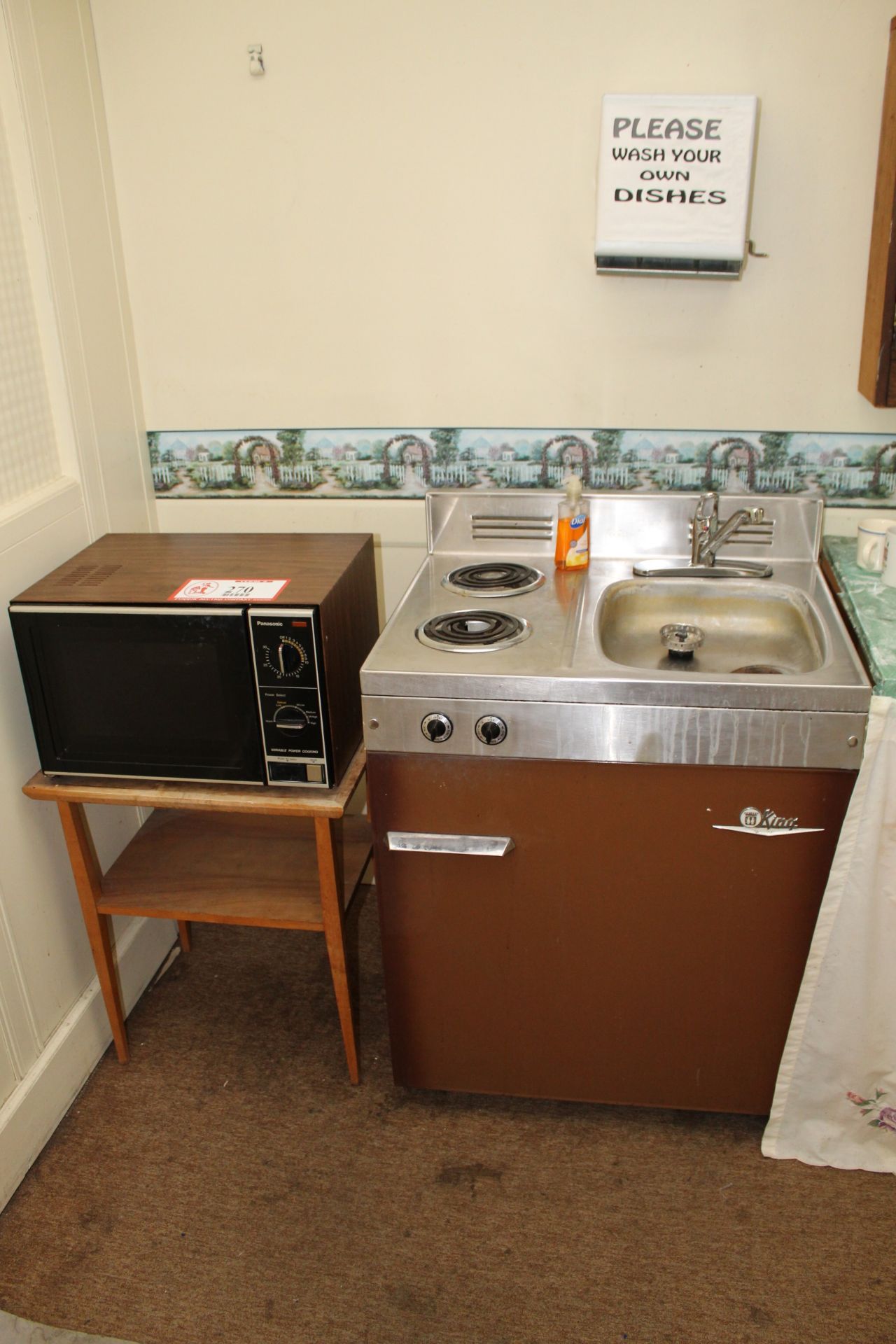 Panasonic Microwave Oven & a King Refrigerator/Stove/Sink Combo