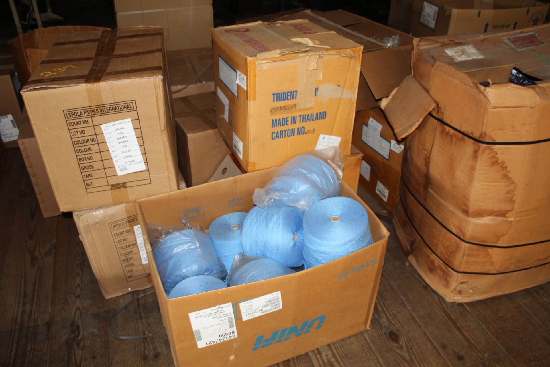 Large Quantity of Assorted Thread, Yard, Etc in Approx (45) Boxes and Assorted Material On Pallet - Image 3 of 5