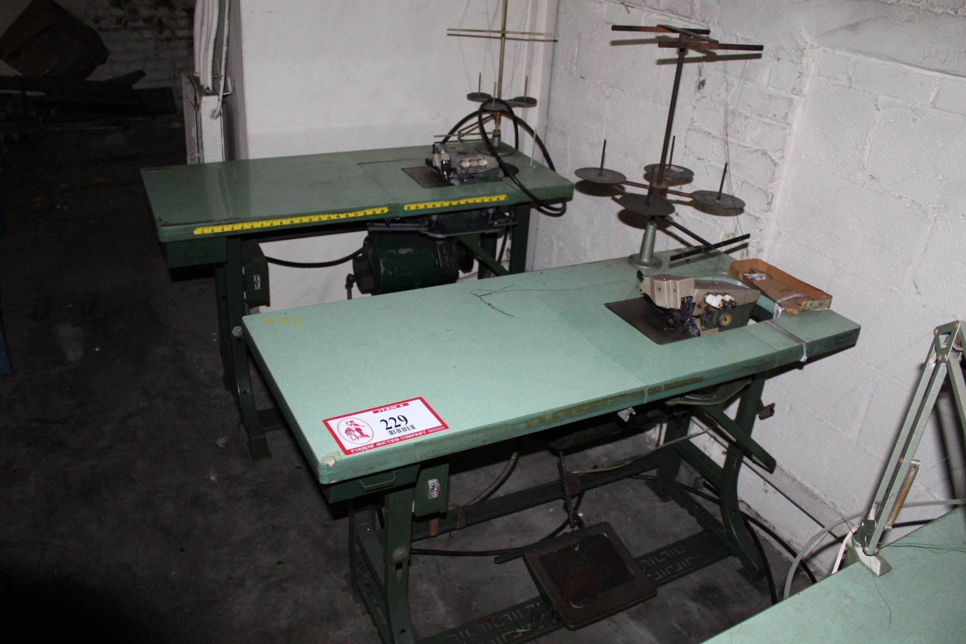 (2) Reece Model S2-PW Single Needle Sewing Machines